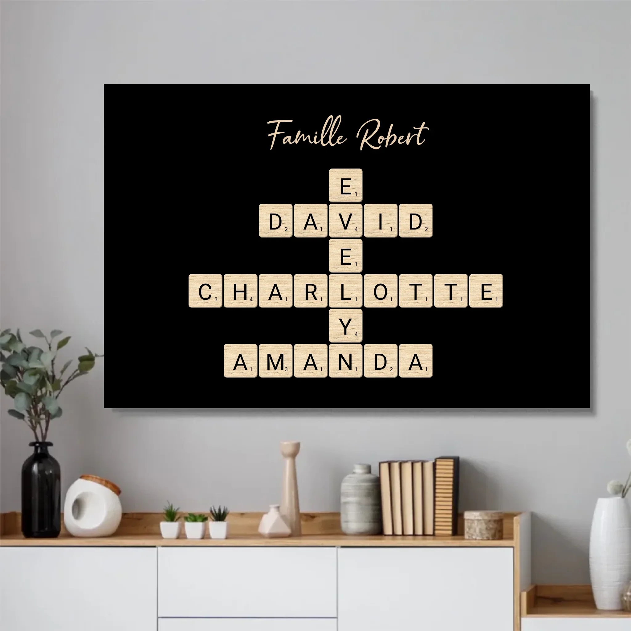 Poster personnalisé “Mots croisés famille - Horizontal” - Image 2