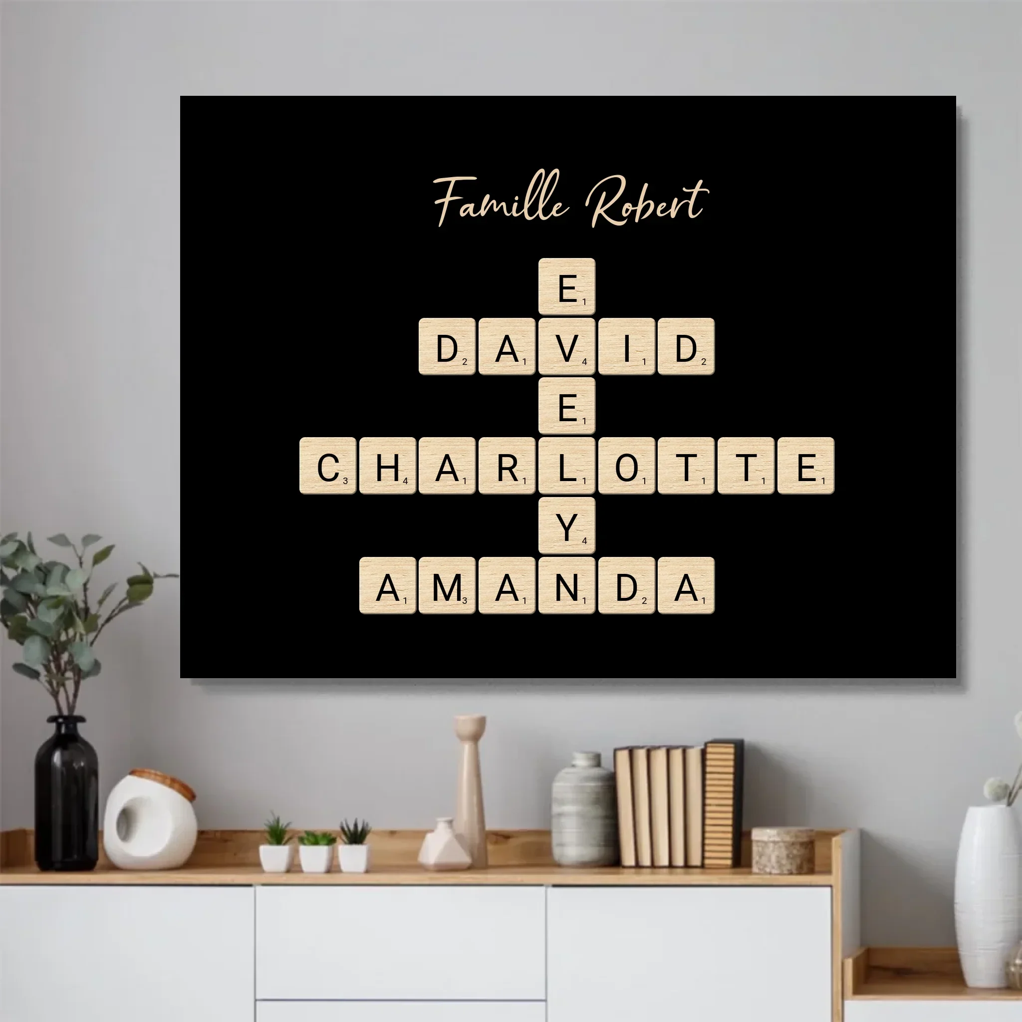 Poster personnalisé “Mots croisés famille - Horizontal” - Image 4