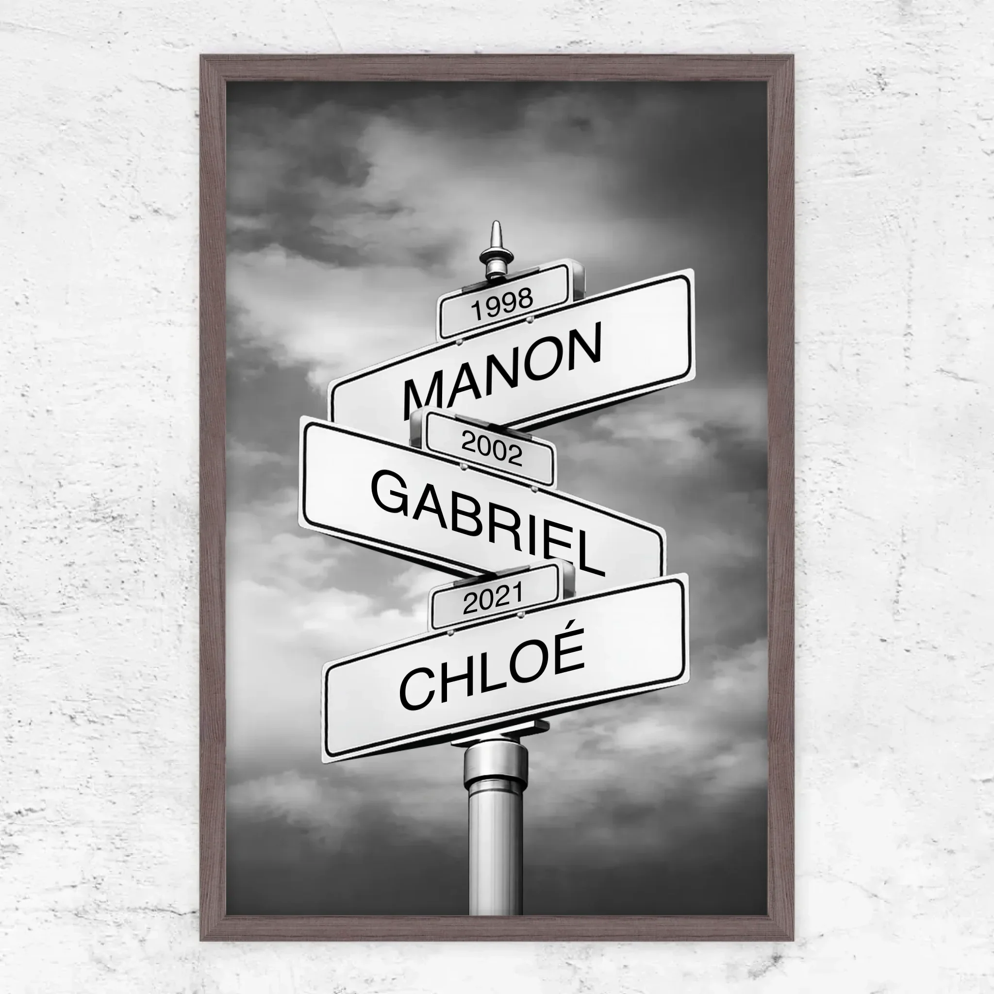 Poster personnalisé – Panneau de rue avec nom de famille et date - Image 10