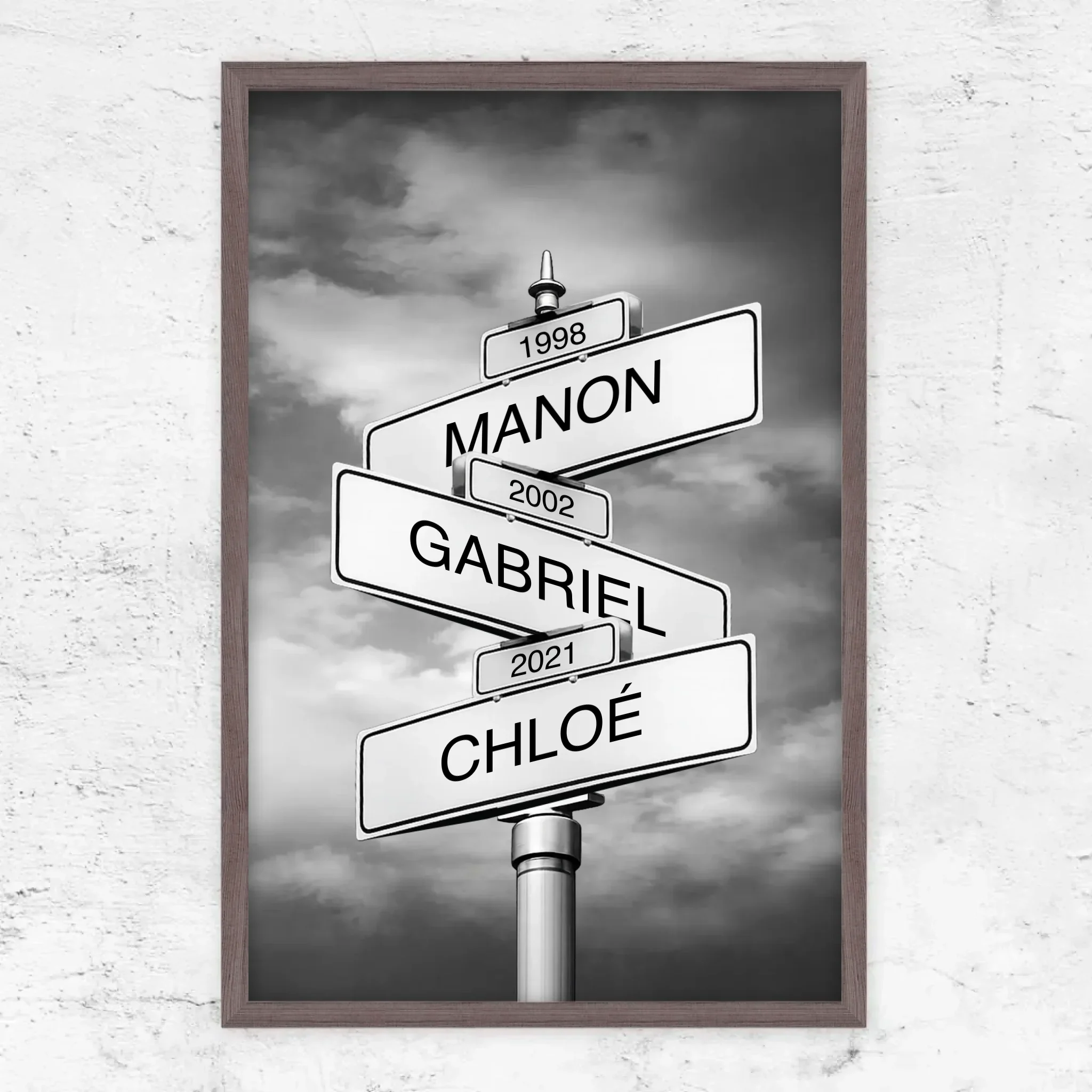 Poster personnalisé – Panneau de rue avec nom de famille et date - Image 11