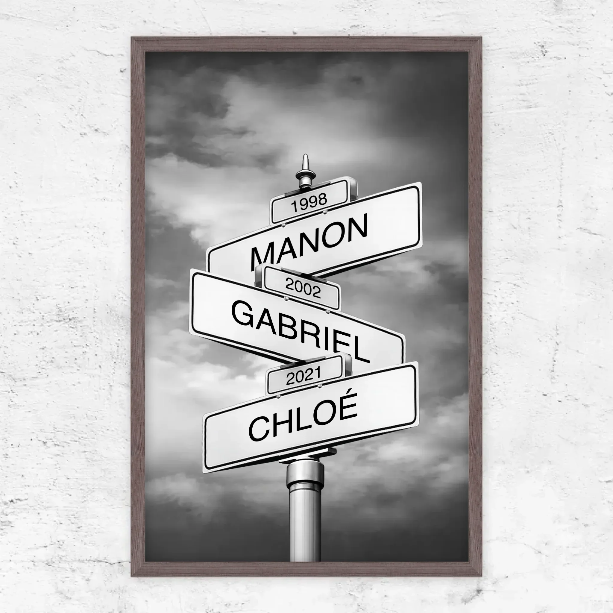 Poster personnalisé – Panneau de rue avec nom de famille et date - Image 12