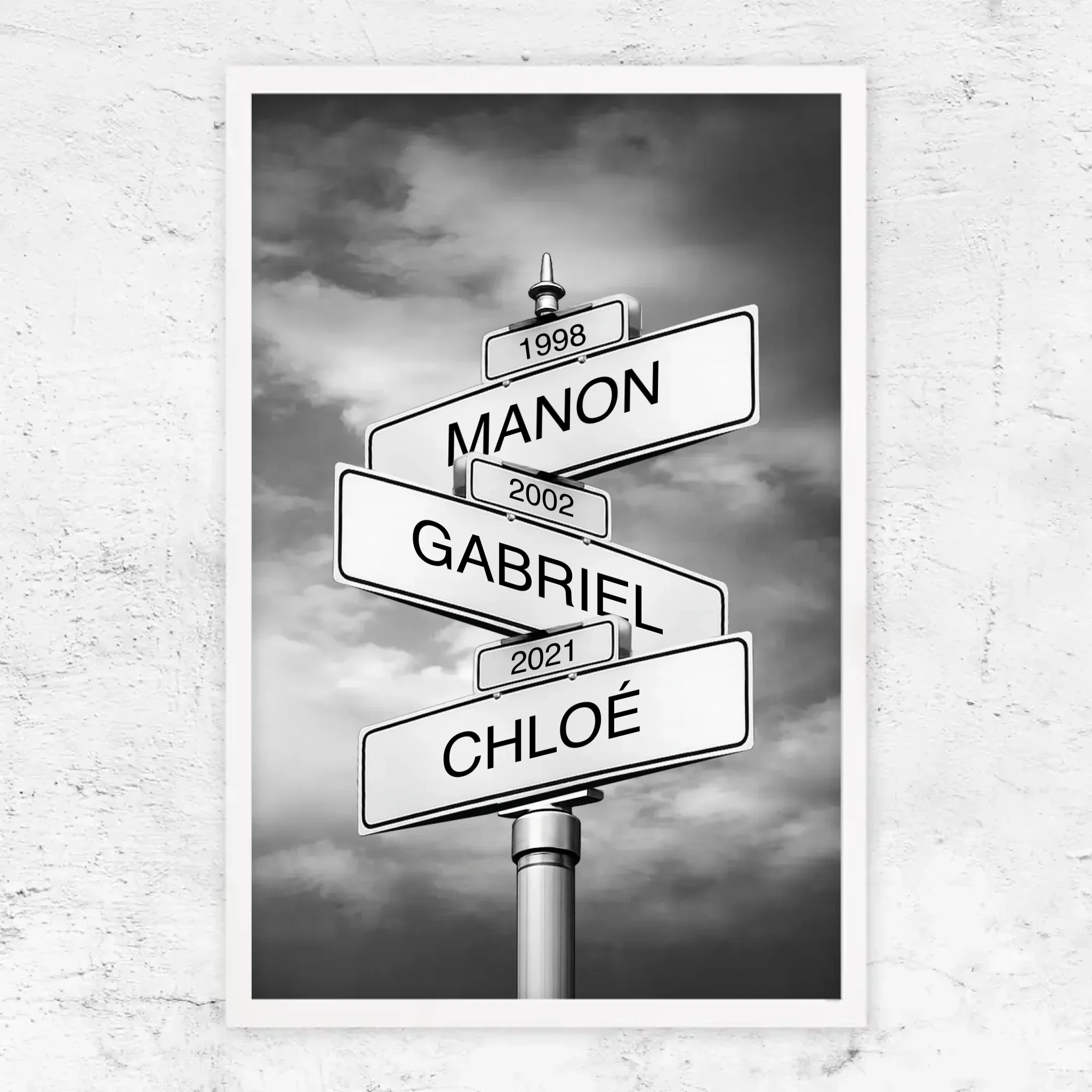 Poster personnalisé – Panneau de rue avec nom de famille et date - Image 14