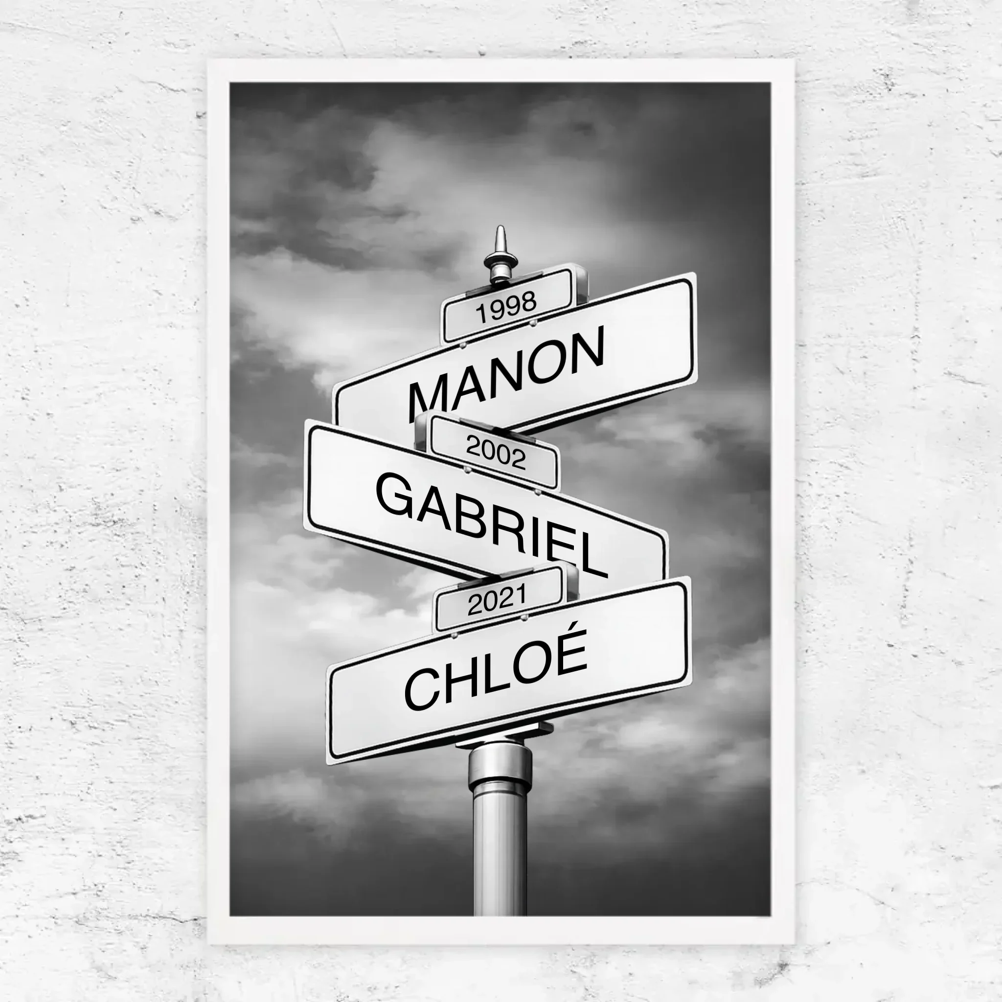 Poster personnalisé – Panneau de rue avec nom de famille et date - Image 16