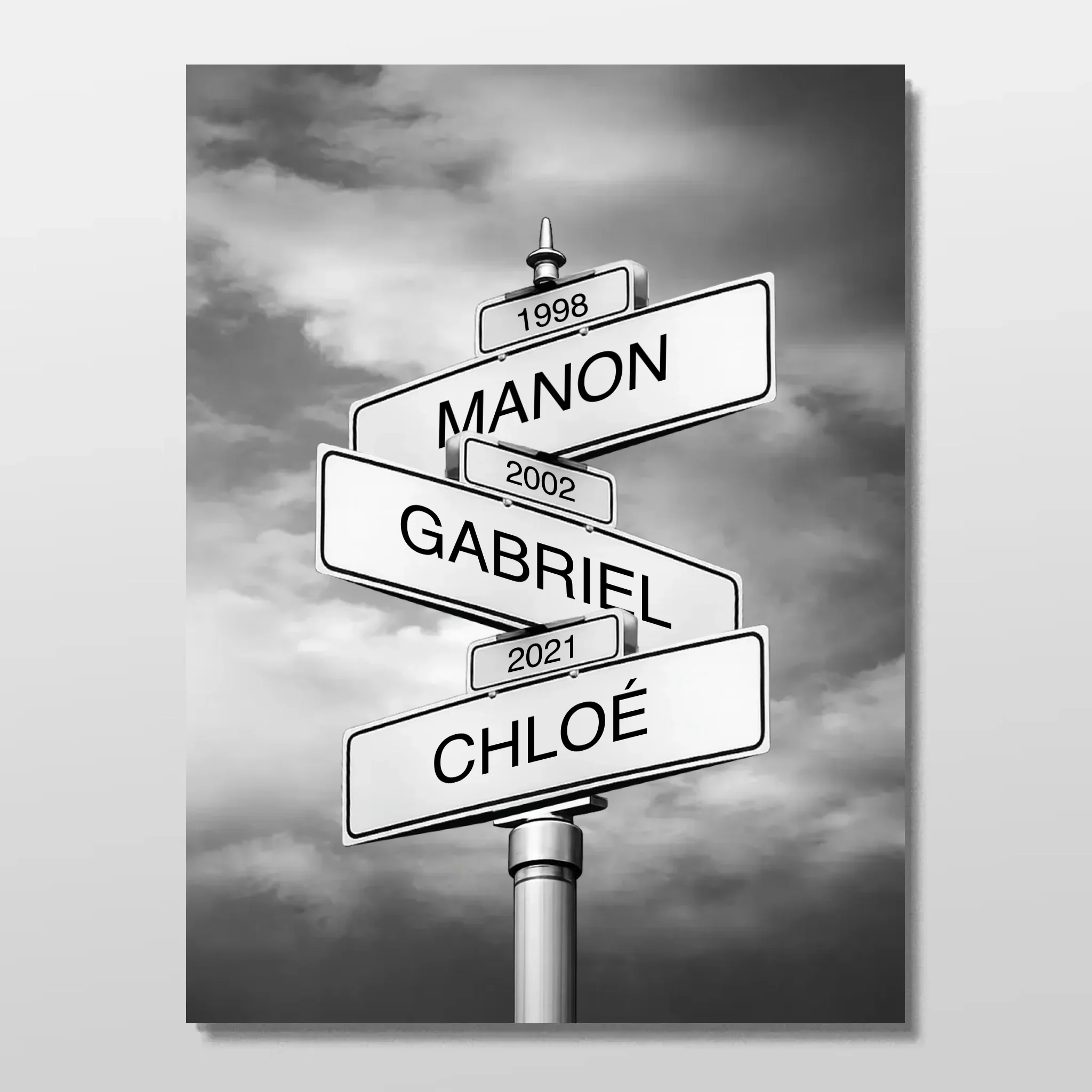 Poster personnalisé – Panneau de rue avec nom de famille et date - Image 3