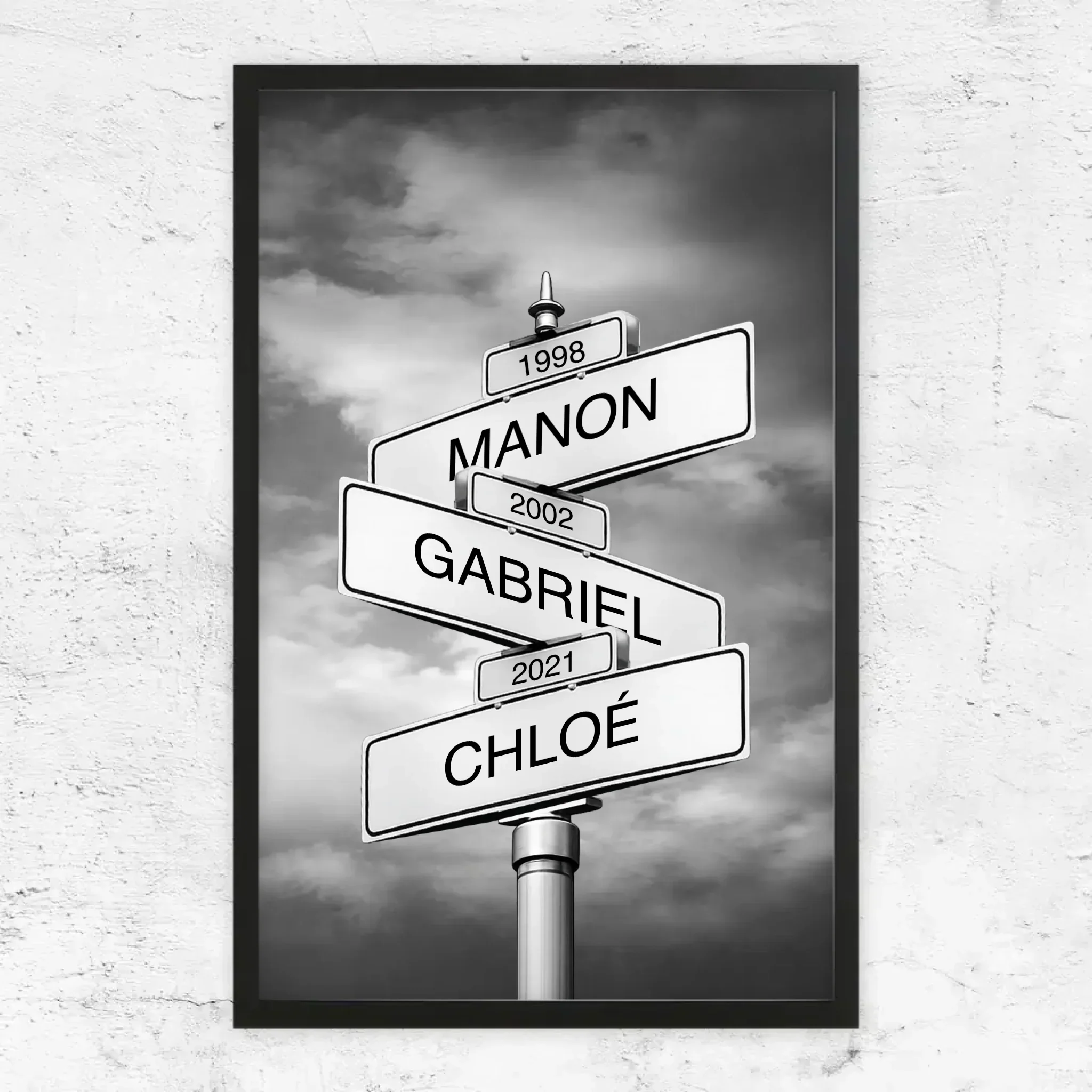 Poster personnalisé – Panneau de rue avec nom de famille et date - Image 5