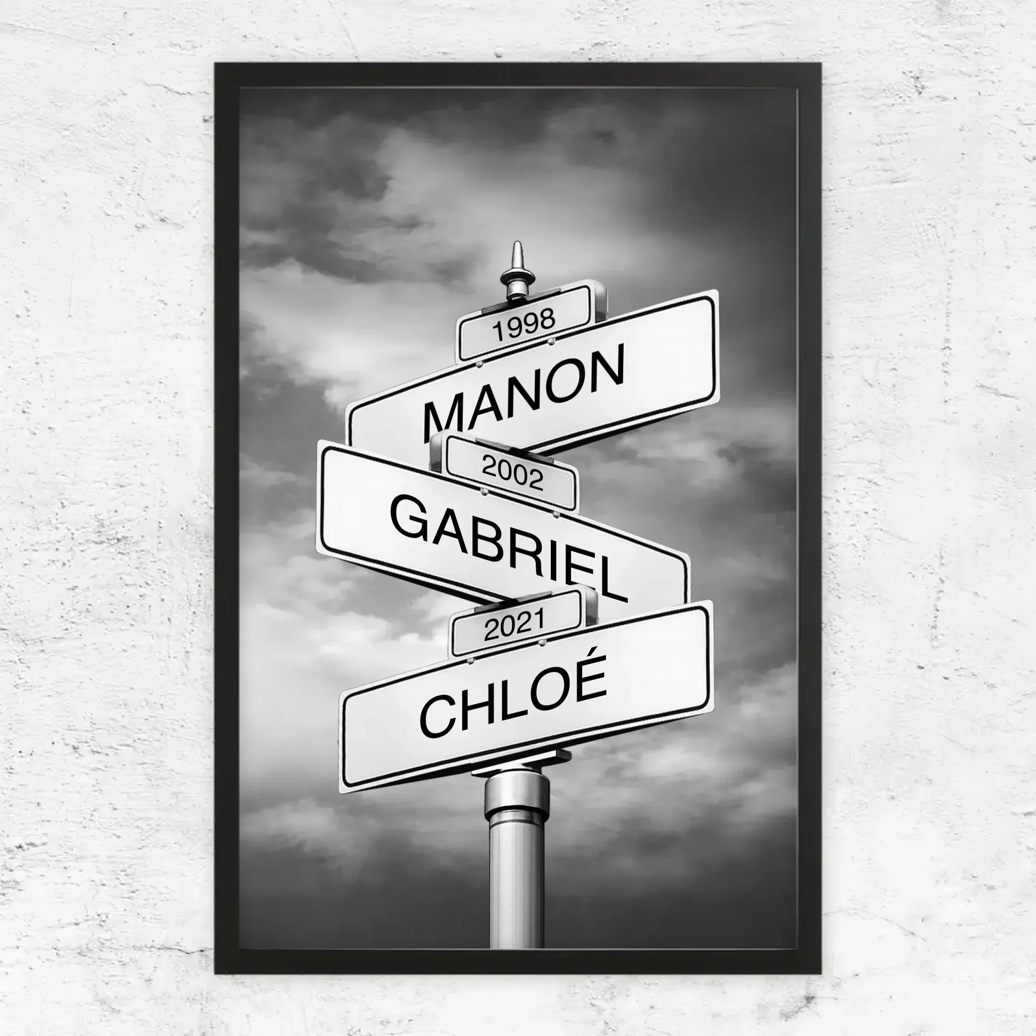 Poster personnalisé – Panneau de rue avec nom de famille et date - Image 6