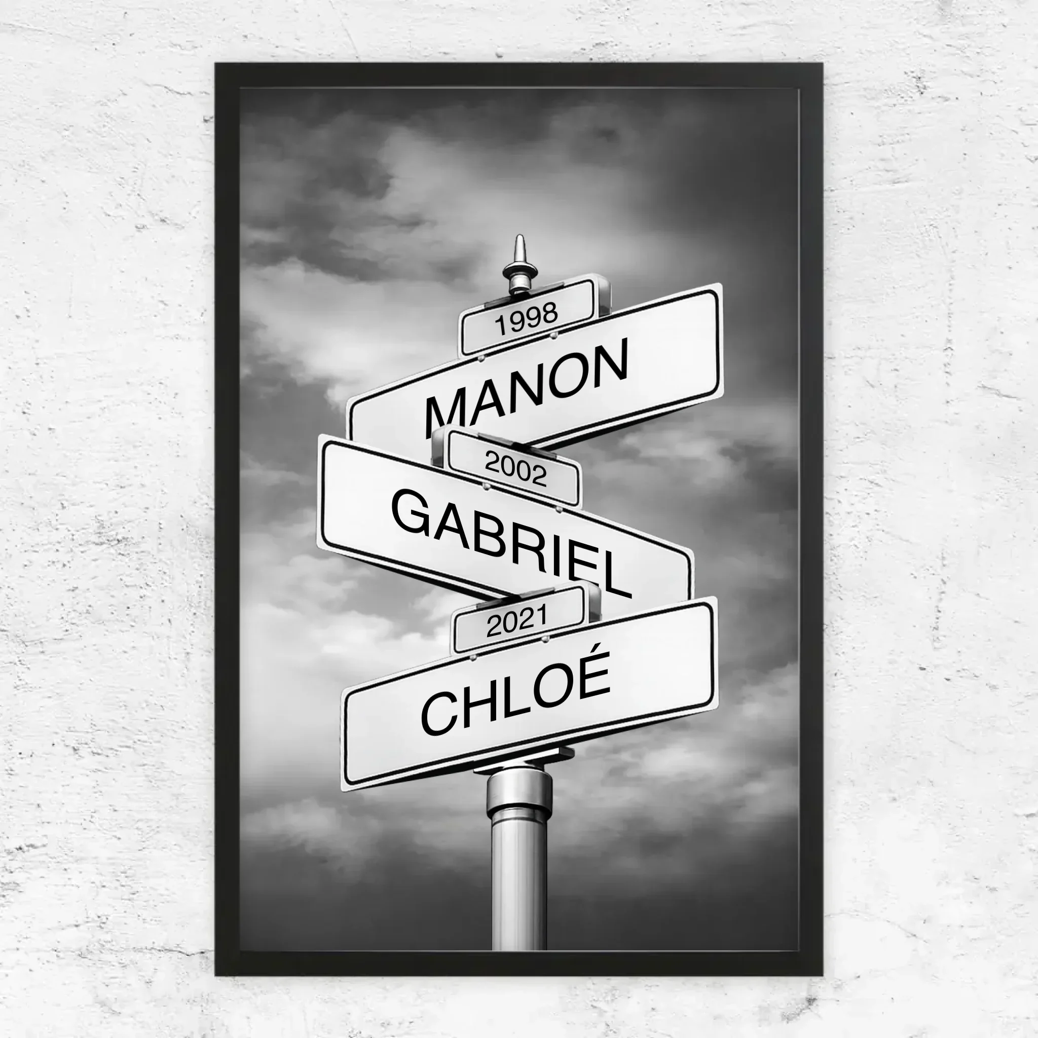 Poster personnalisé – Panneau de rue avec nom de famille et date - Image 7