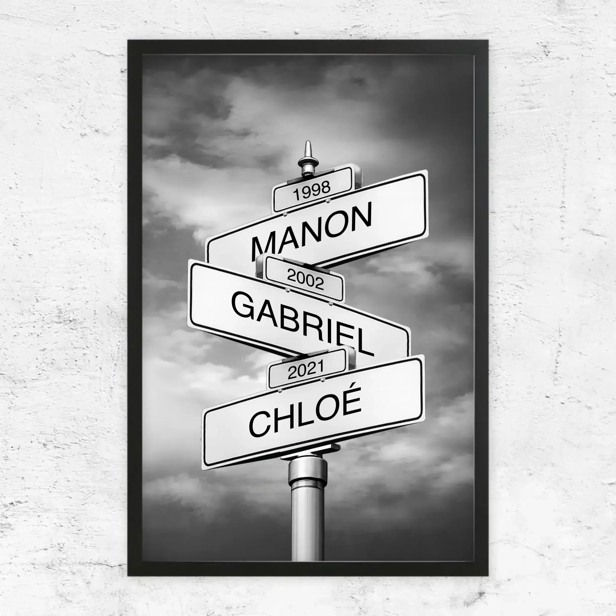 Poster personnalisé – Panneau de rue avec nom de famille et date - Image 8