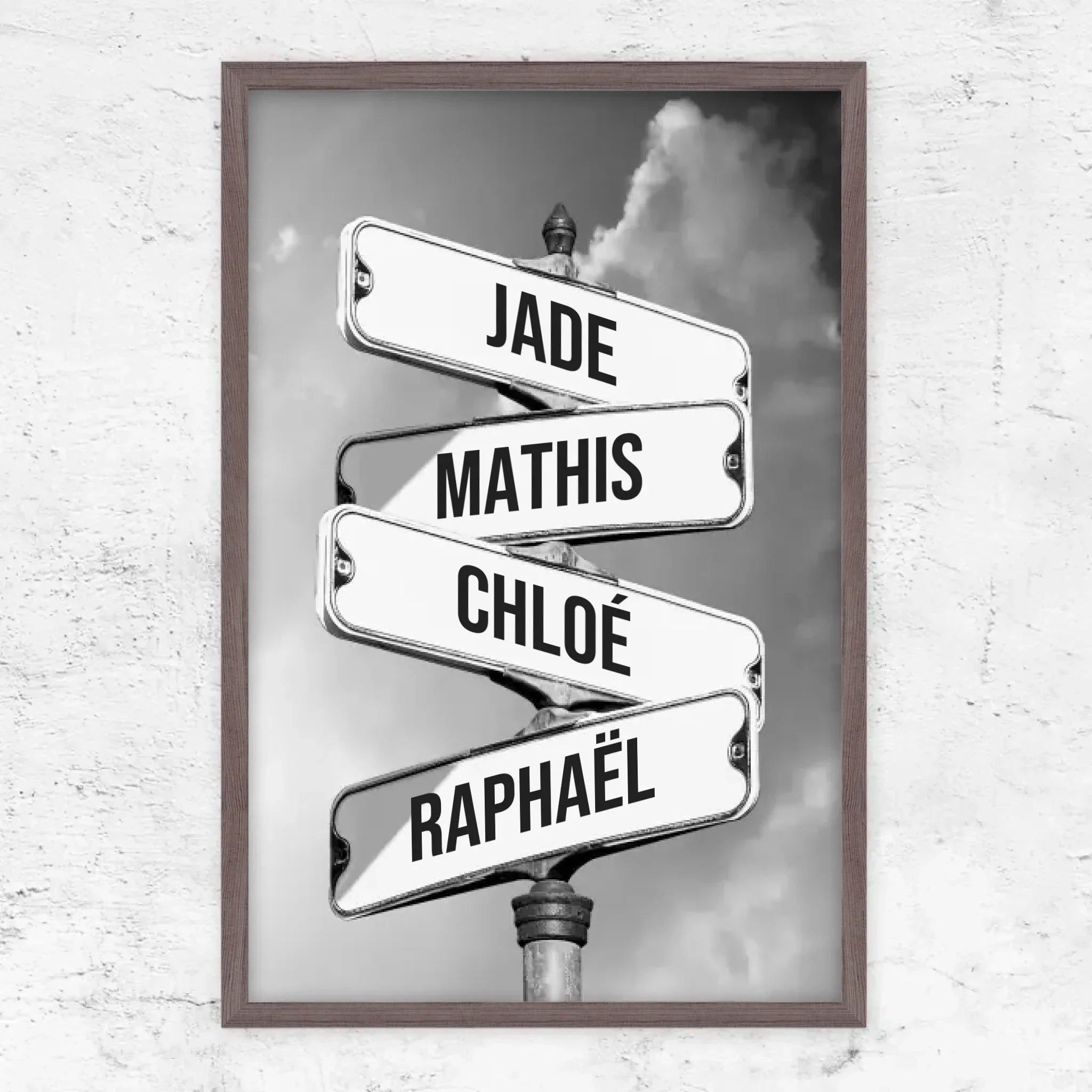 Poster personnalisé "Panneau de signalisation vintage pour les familles" - Image 11