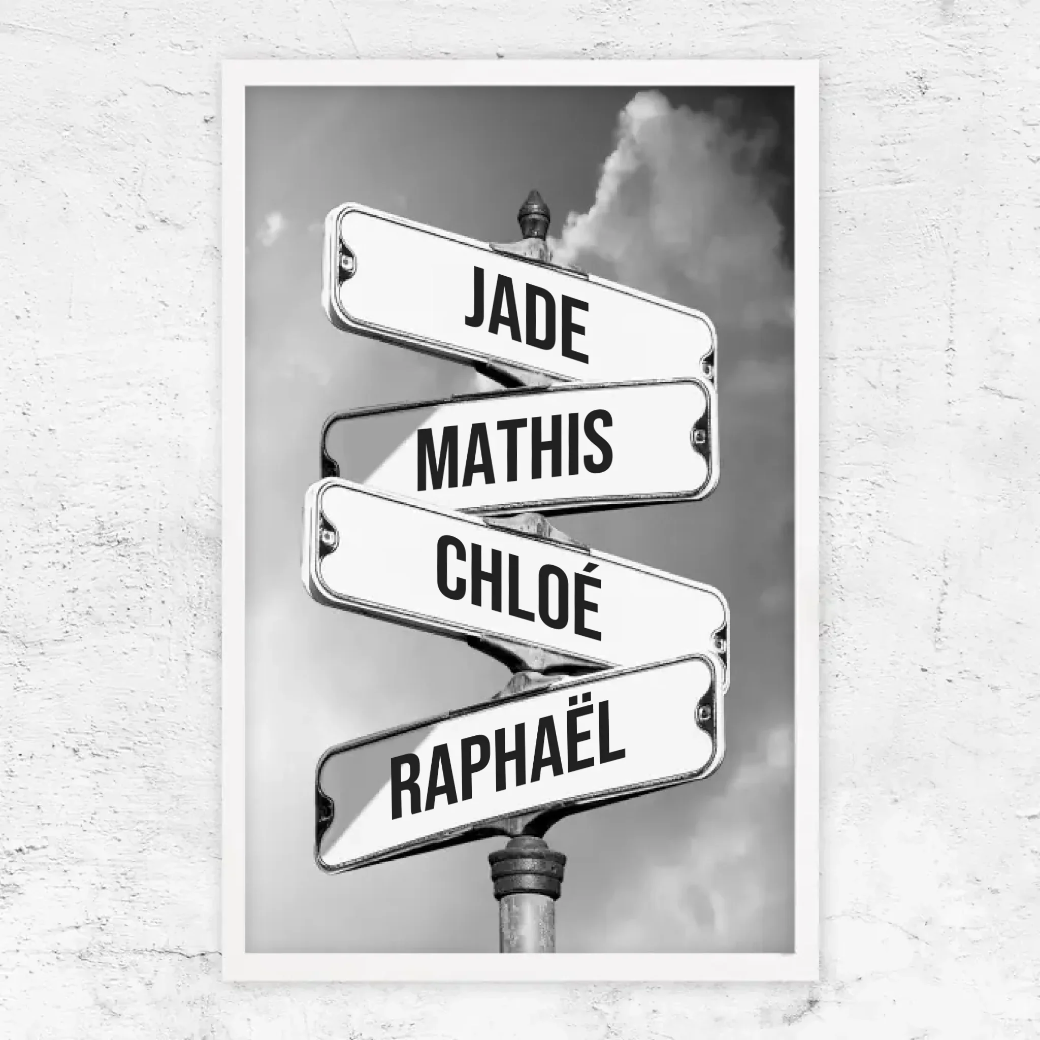 Poster personnalisé "Panneau de signalisation vintage pour les familles" - Image 13