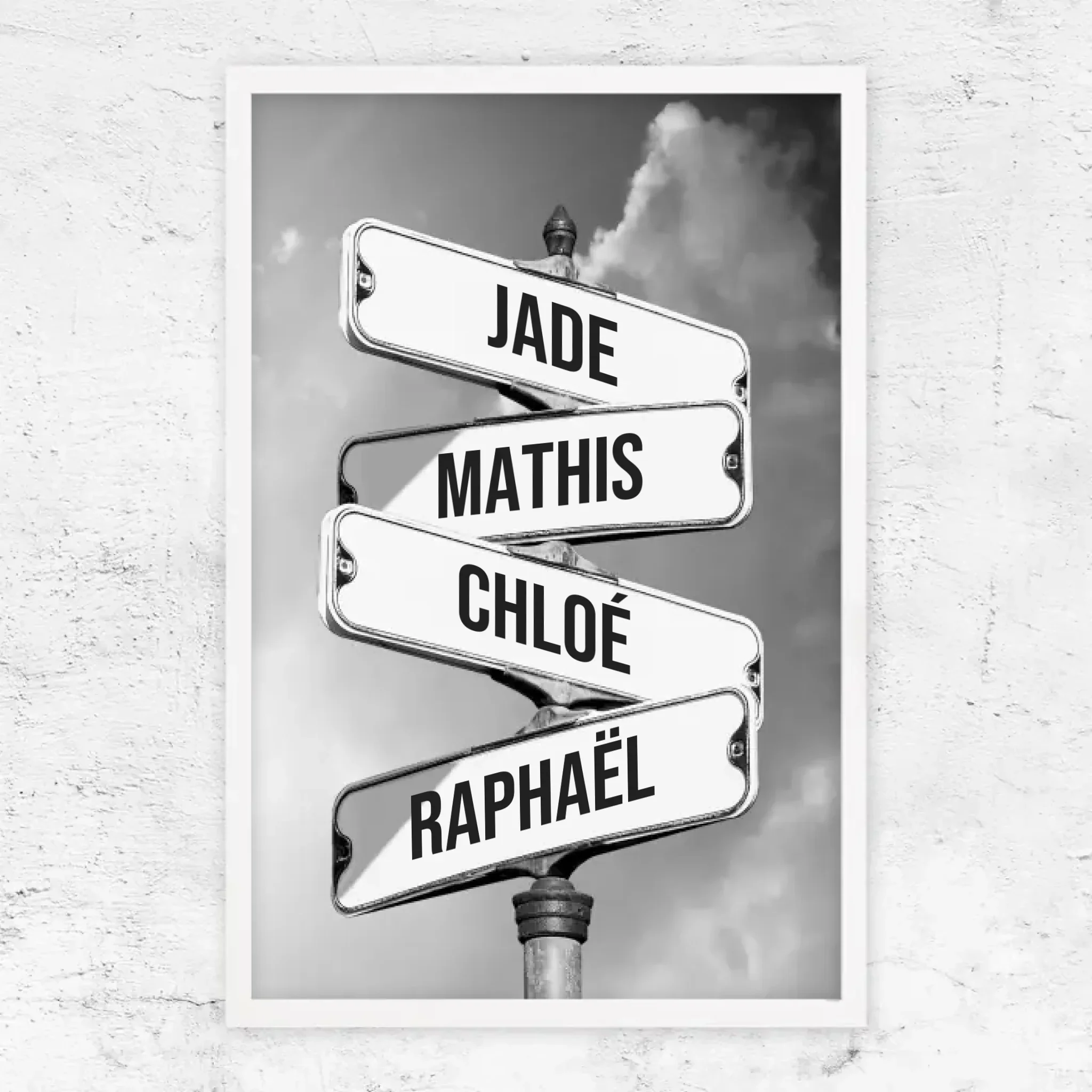 Poster personnalisé "Panneau de signalisation vintage pour les familles" - Image 14