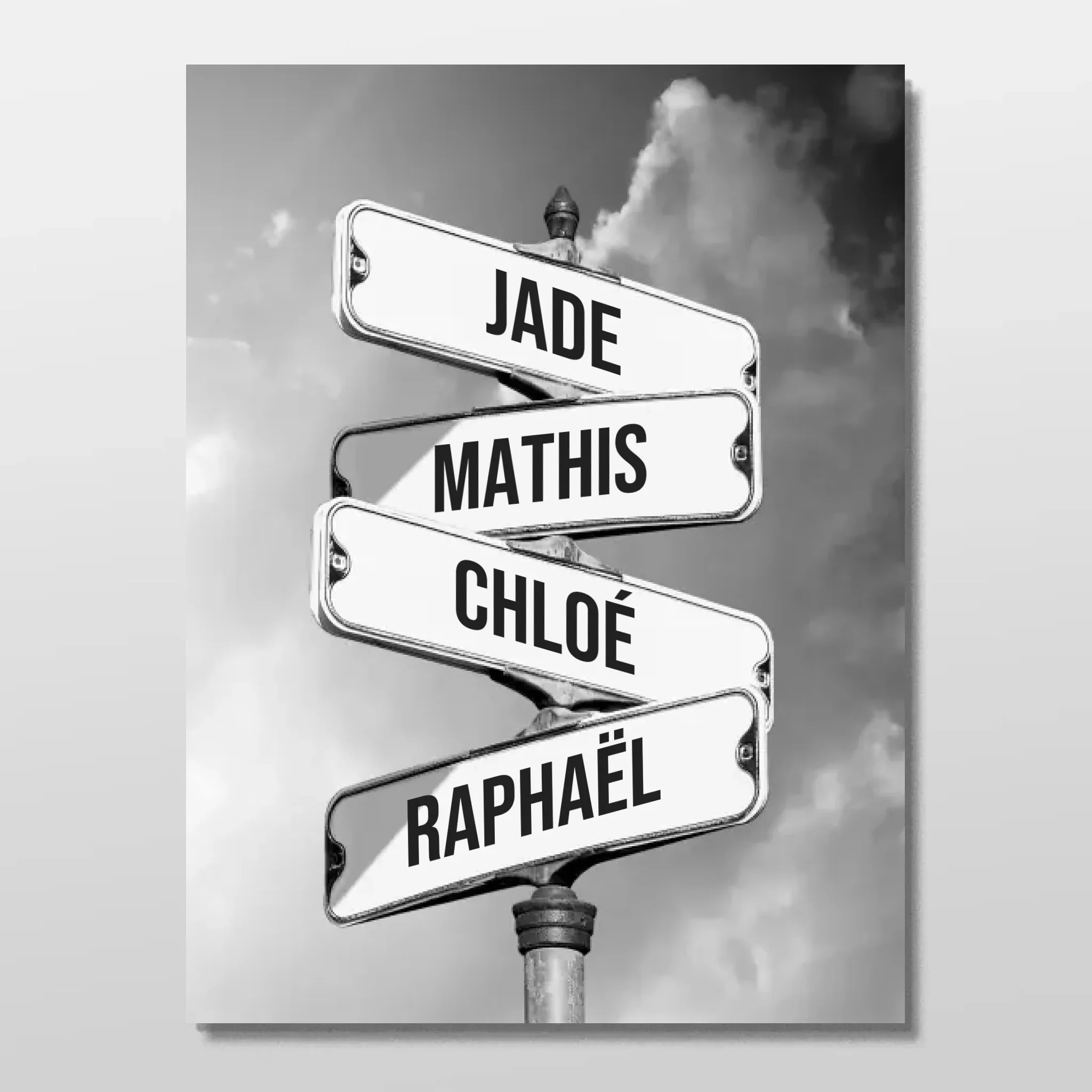 Poster personnalisé "Panneau de signalisation vintage pour les familles" - Image 3