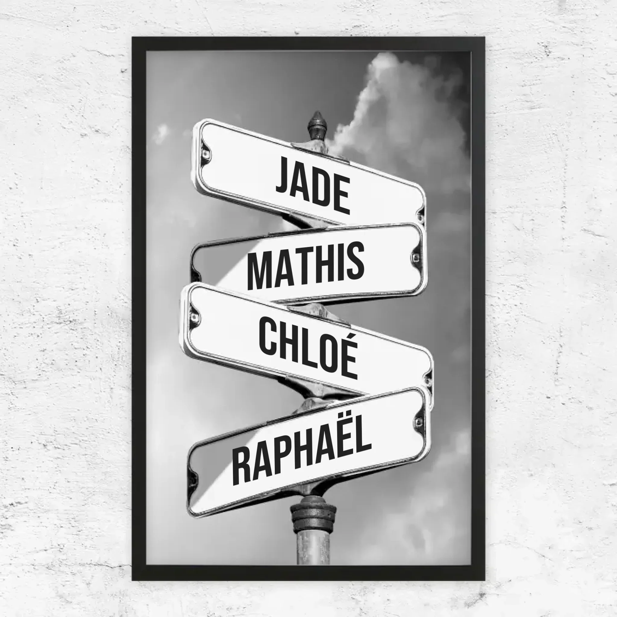 Poster personnalisé "Panneau de signalisation vintage pour les familles" - Image 5