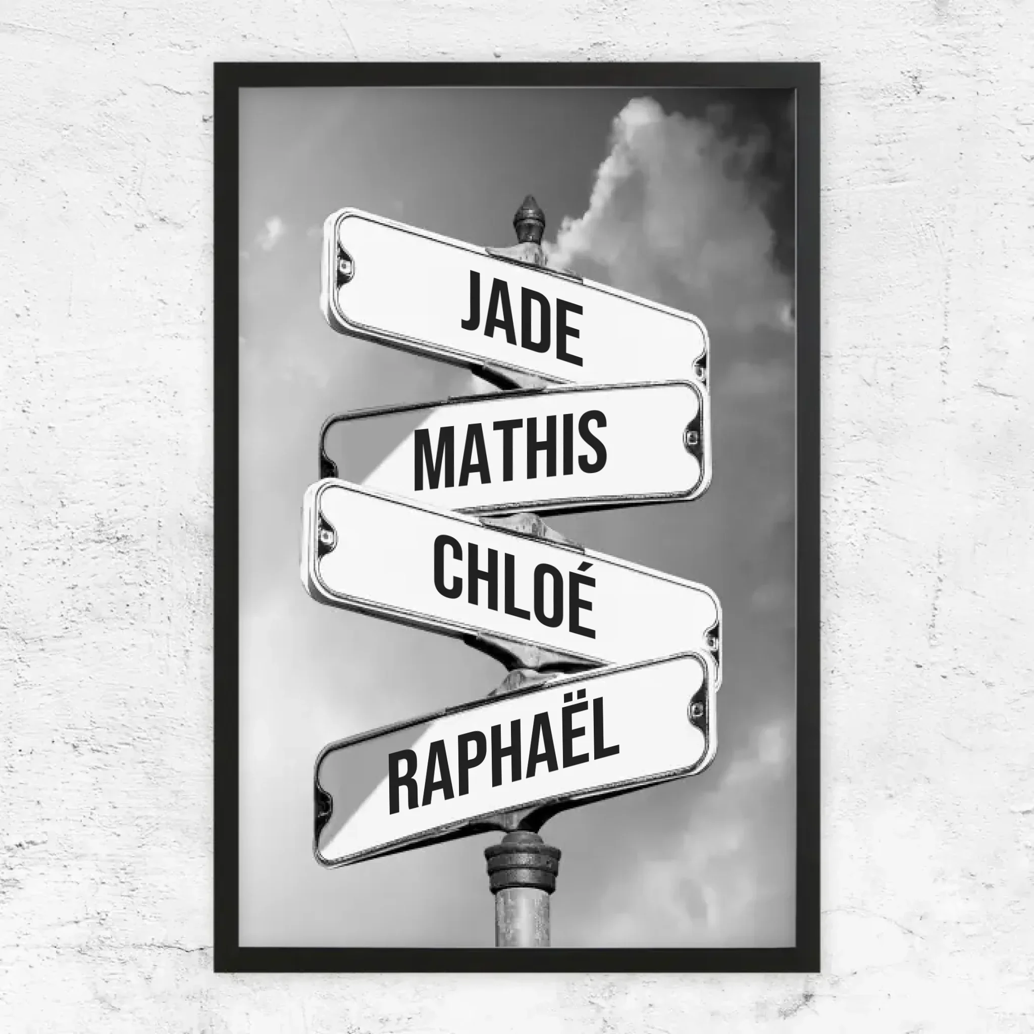 Poster personnalisé "Panneau de signalisation vintage pour les familles" - Image 6
