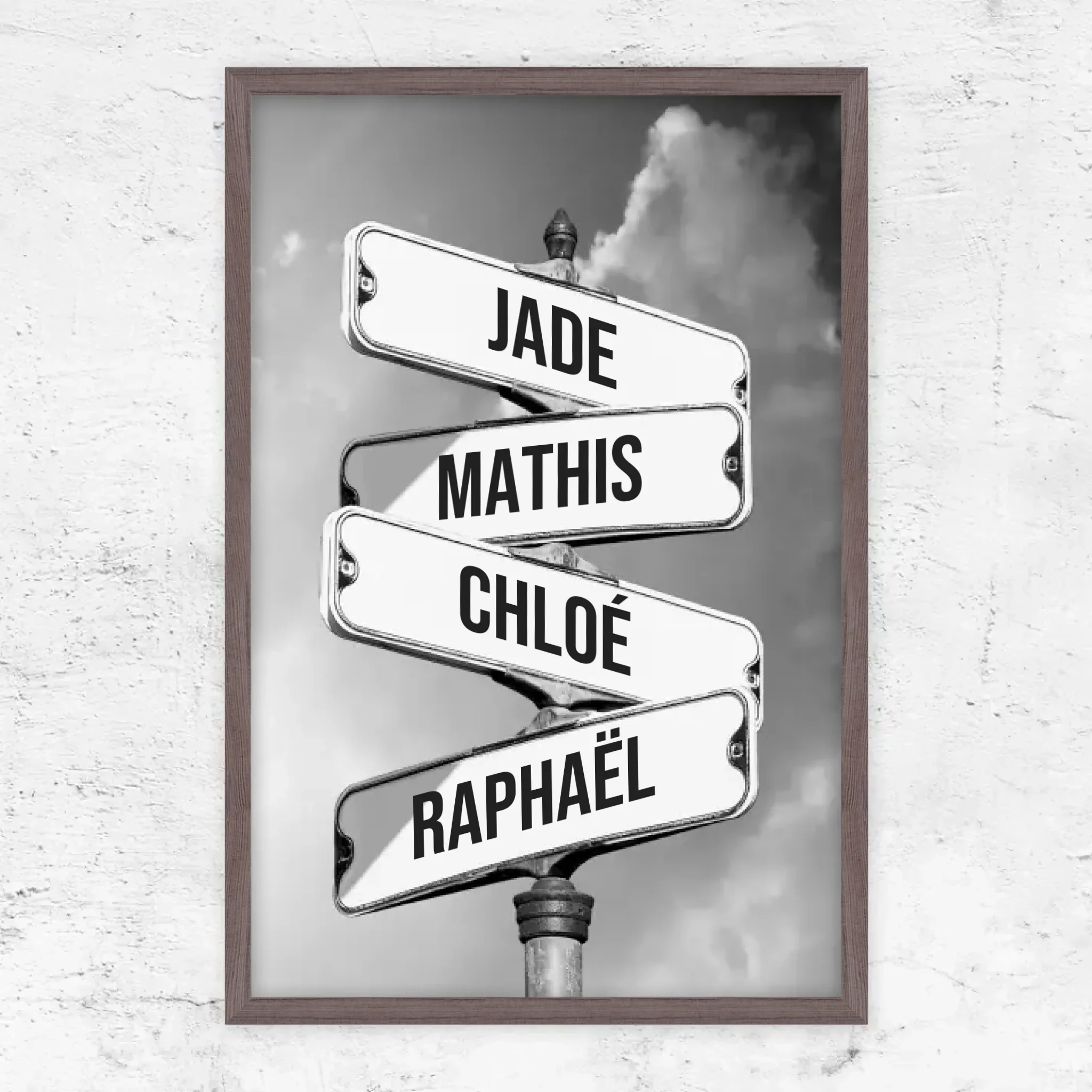 Poster personnalisé "Panneau de signalisation vintage pour les familles" - Image 9
