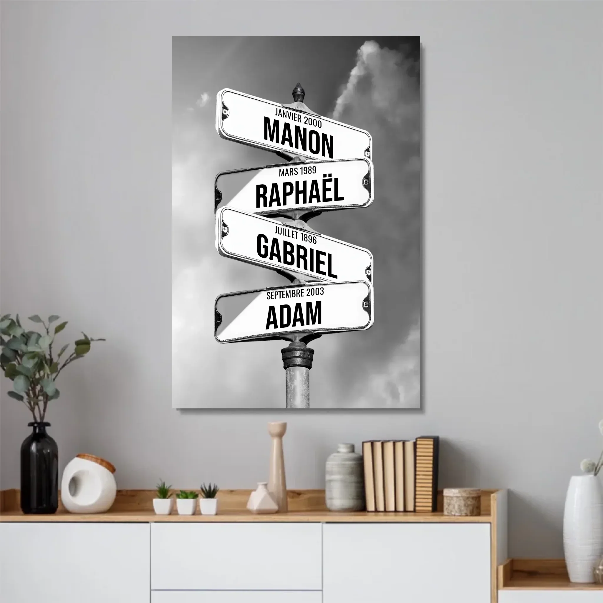 Poster personnalisé – Panneaux de rue avec noms de famille - Image 2