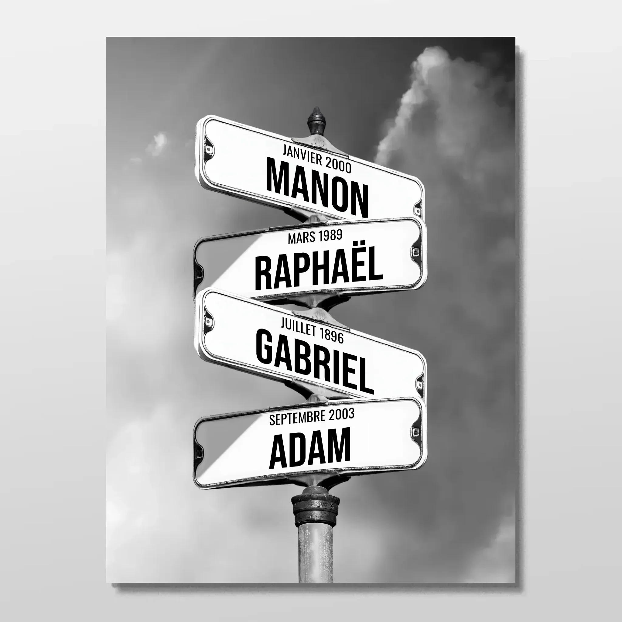 Poster personnalisé – Panneaux de rue avec noms de famille - Image 3