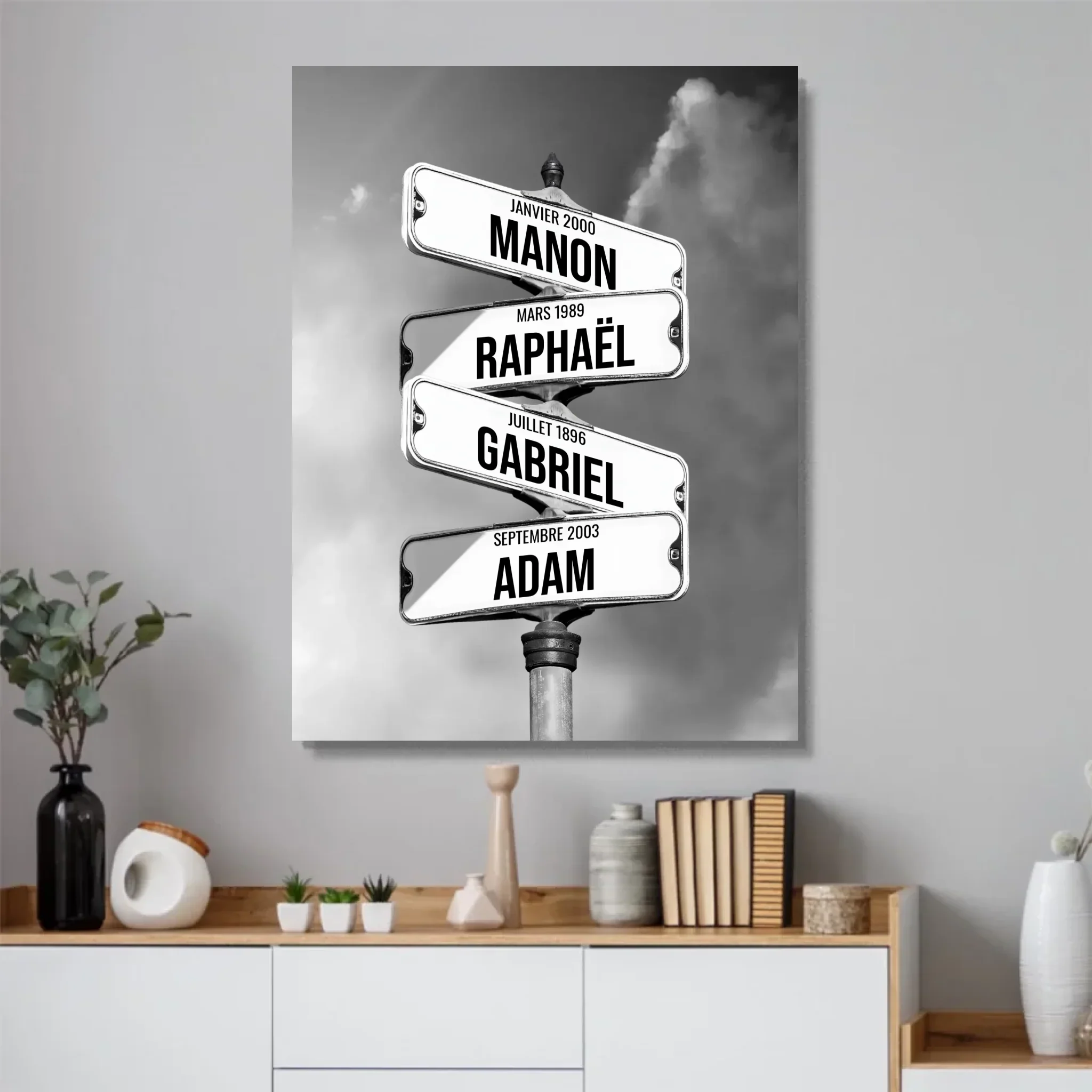 Poster personnalisé – Panneaux de rue avec noms de famille - Image 4
