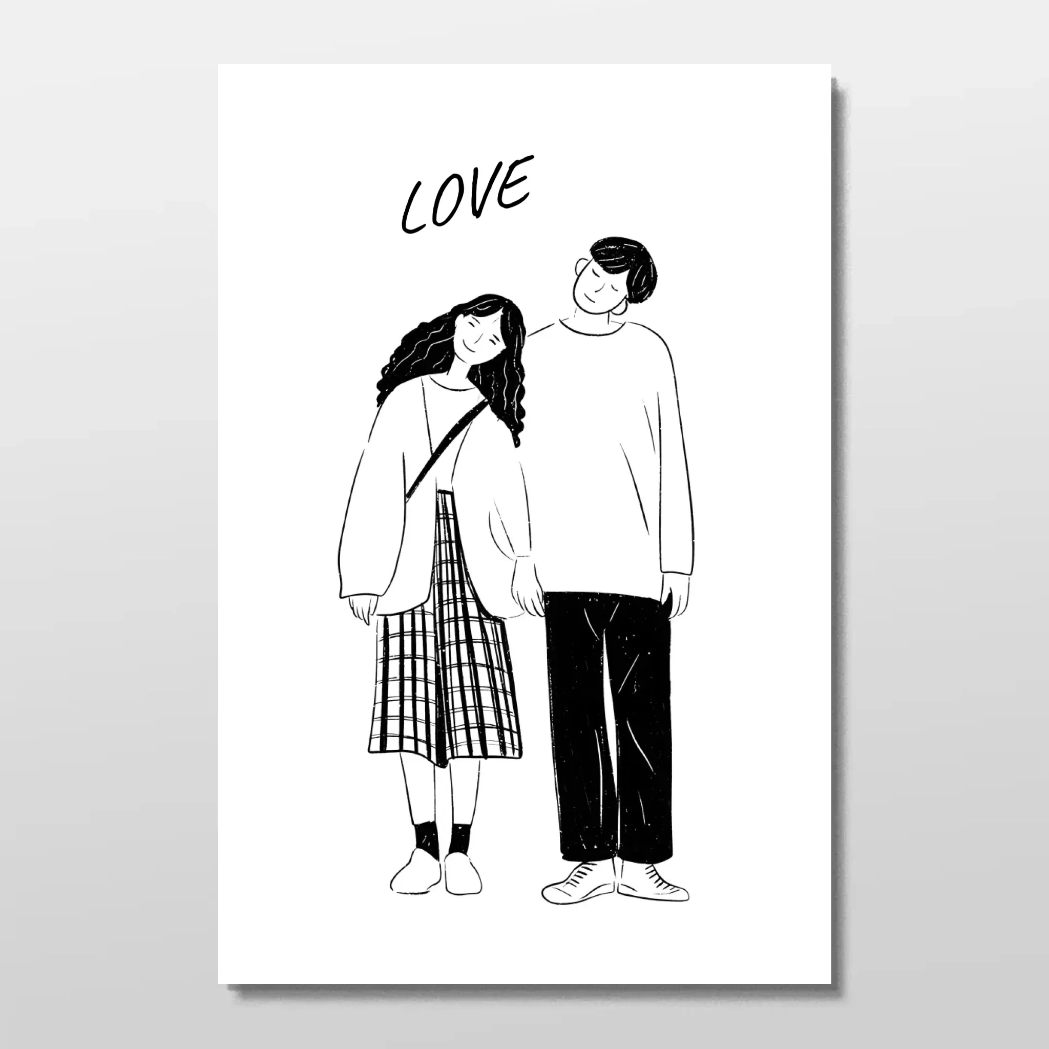 Poster personnalisé – Photo en dessin au trait