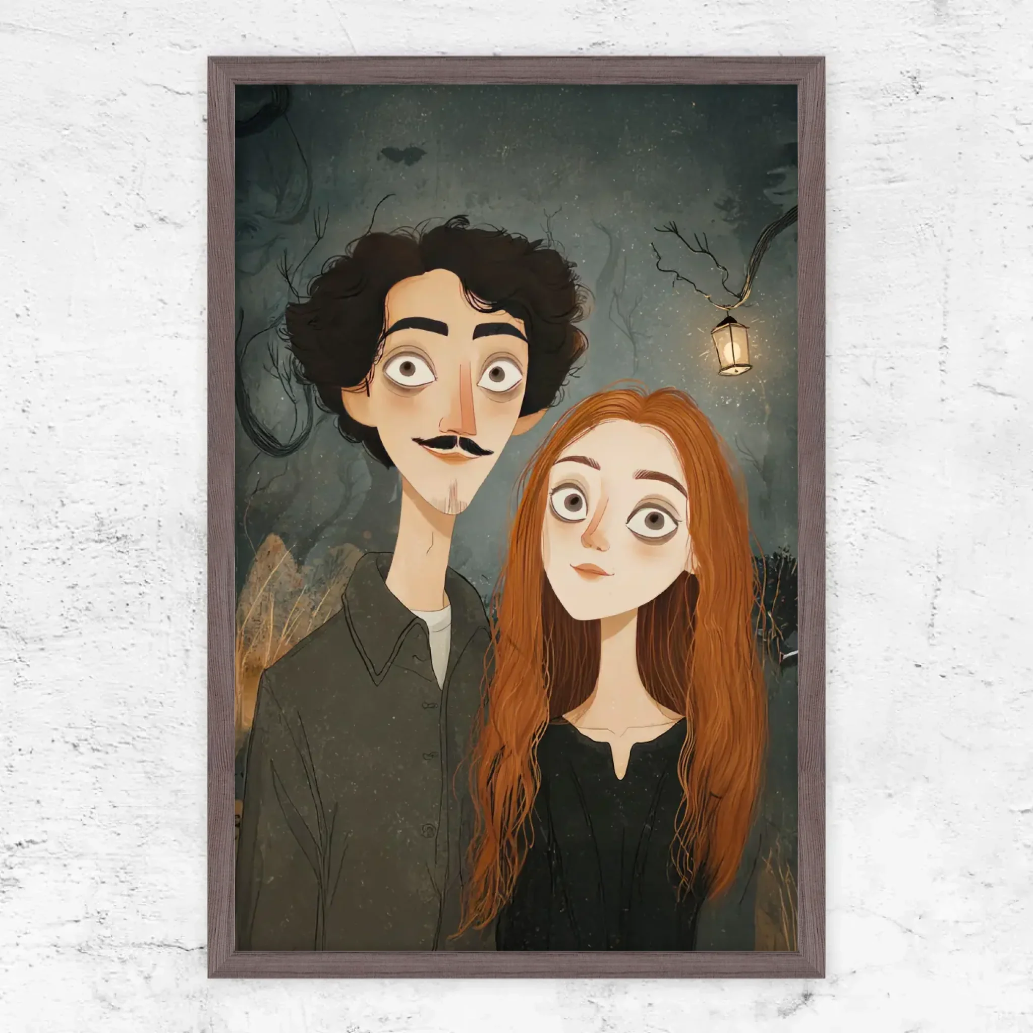 Poster personnalisé – Portrait de couple gothique - Image 10