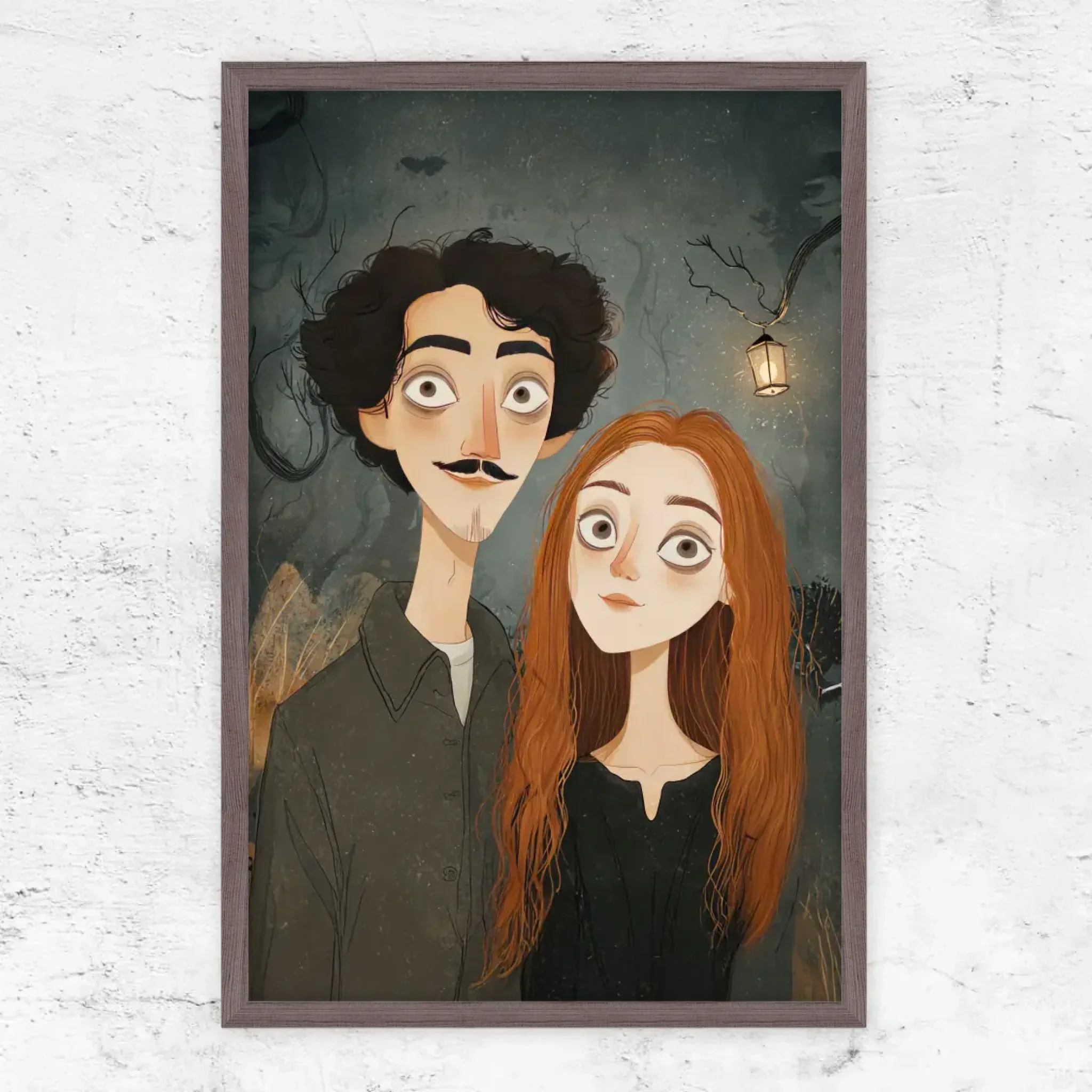 Poster personnalisé – Portrait de couple gothique - Image 11
