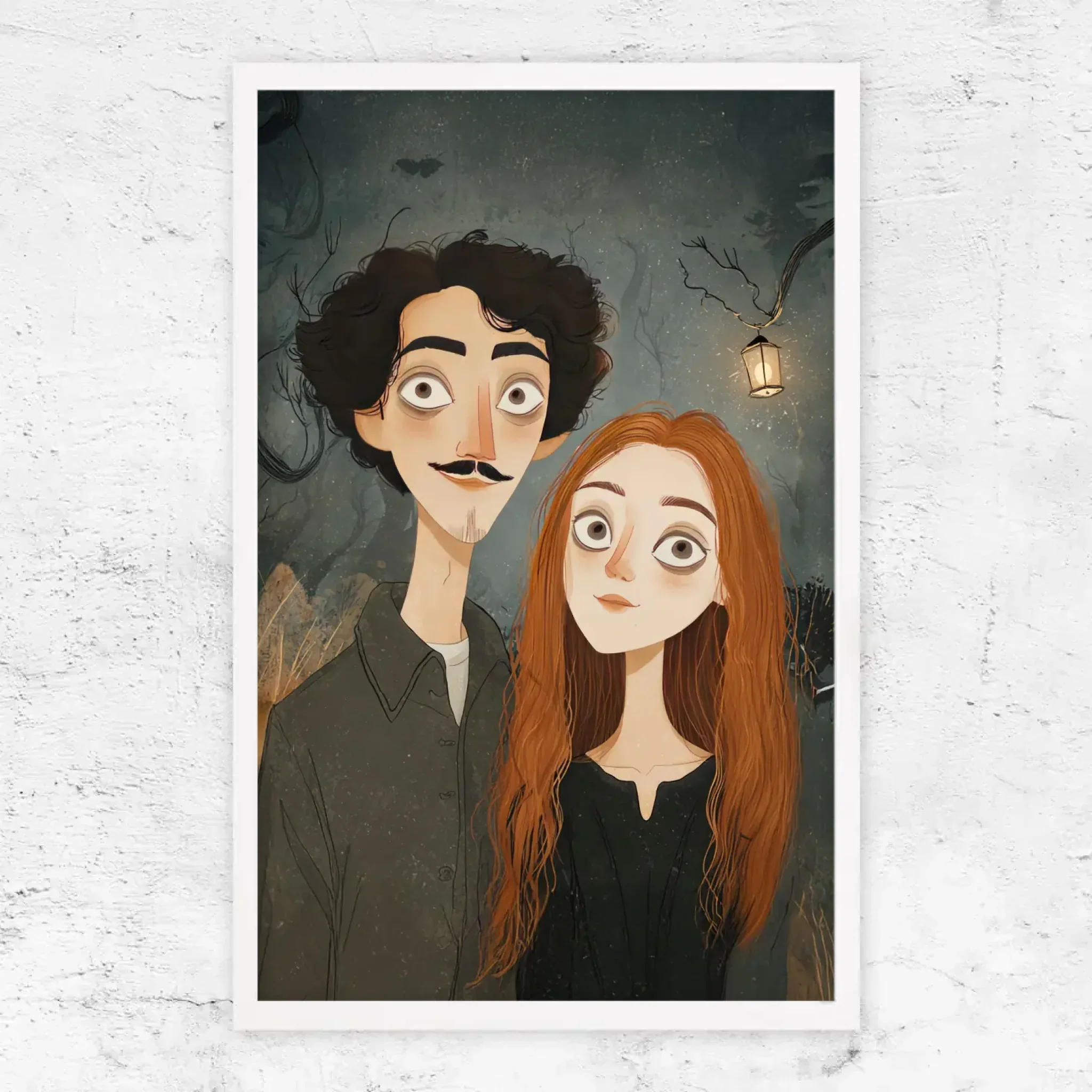 Poster personnalisé – Portrait de couple gothique - Image 13