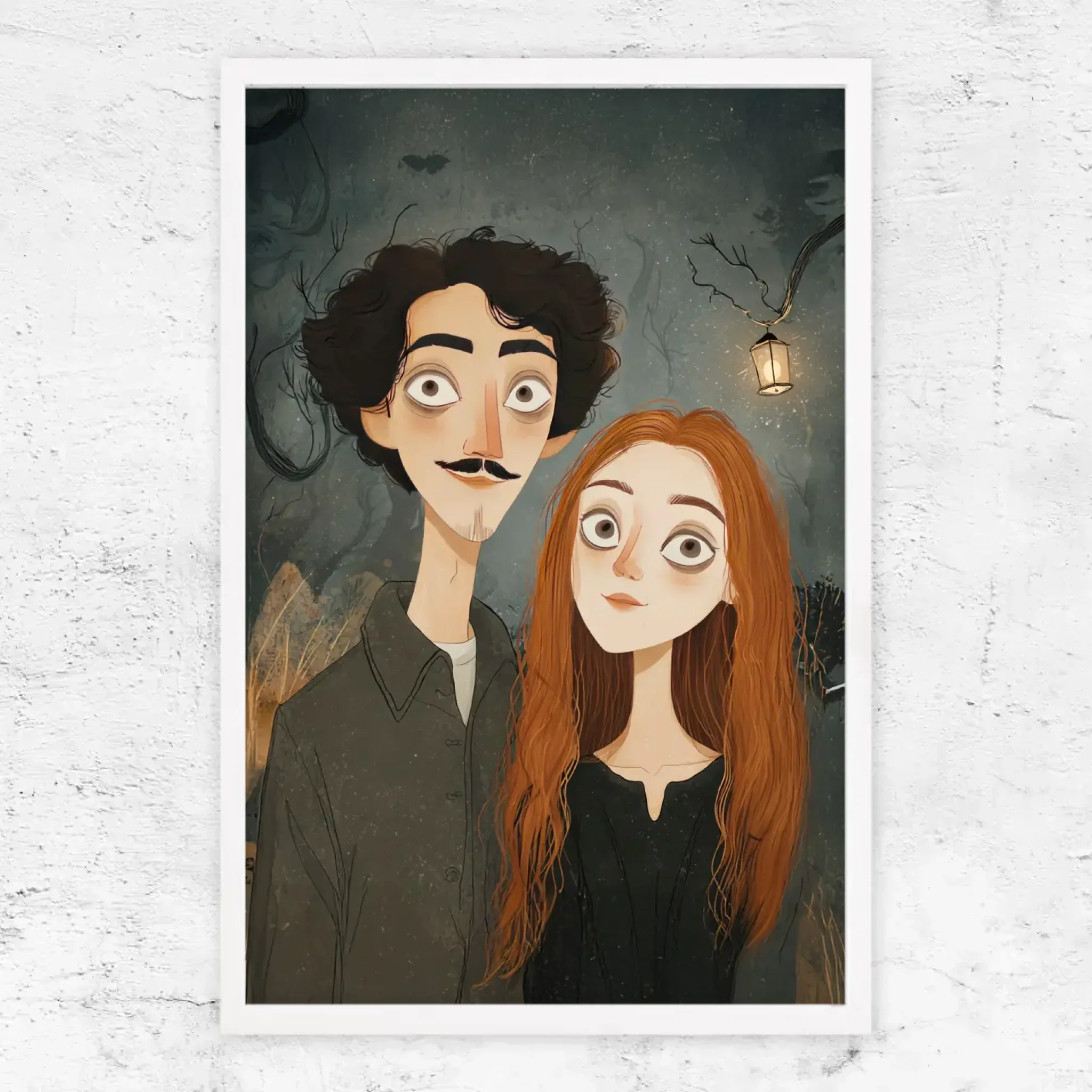 Poster personnalisé – Portrait de couple gothique - Image 15