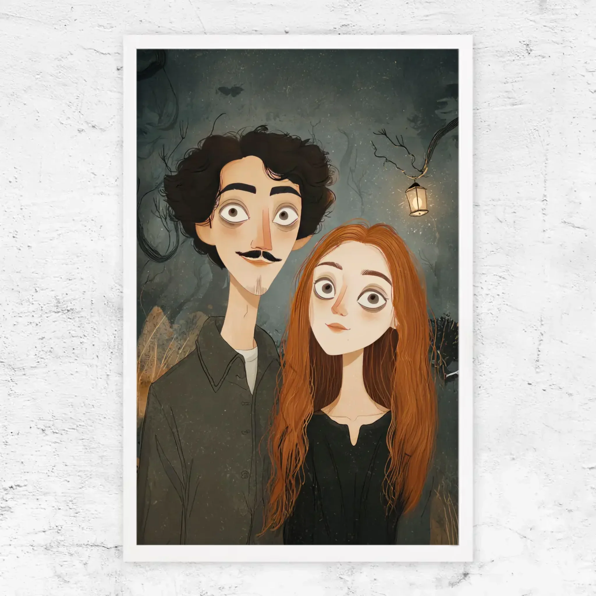 Poster personnalisé – Portrait de couple gothique - Image 16
