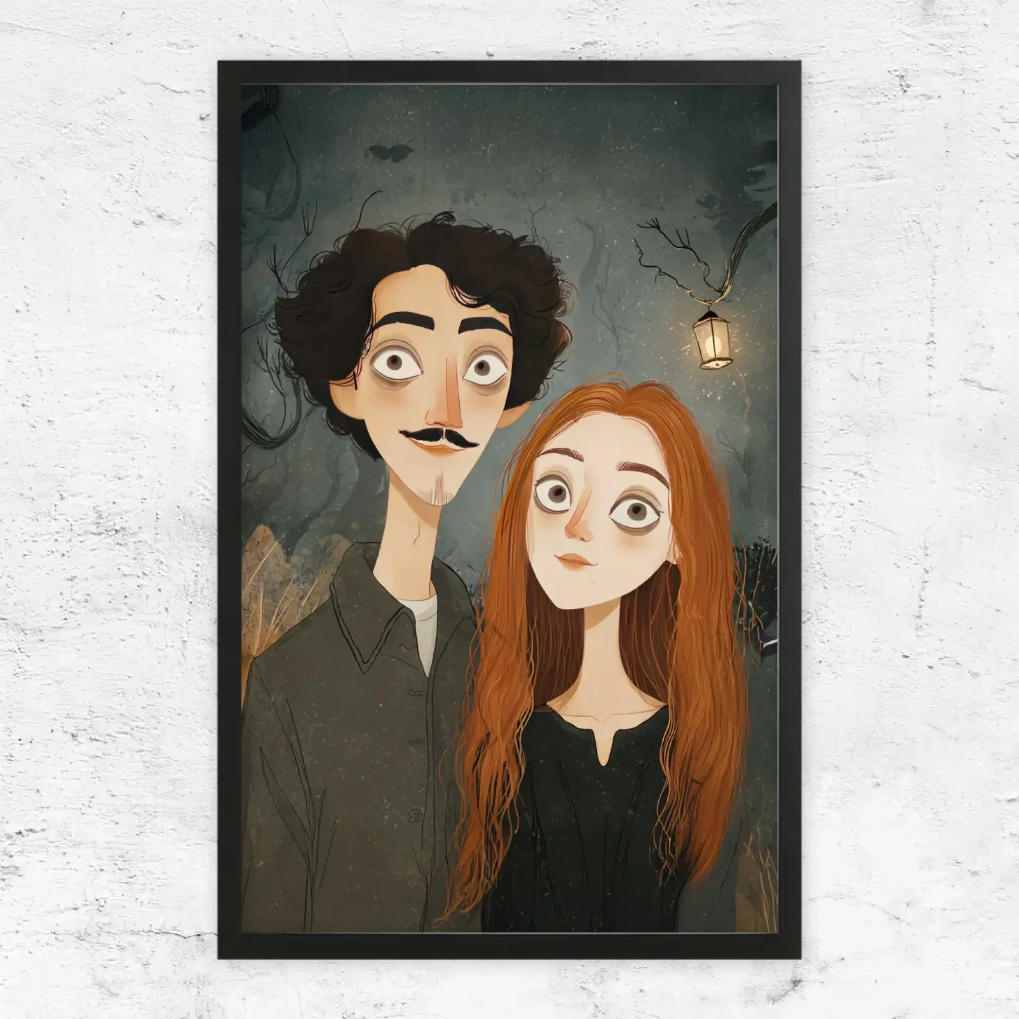 Poster personnalisé – Portrait de couple gothique - Image 5