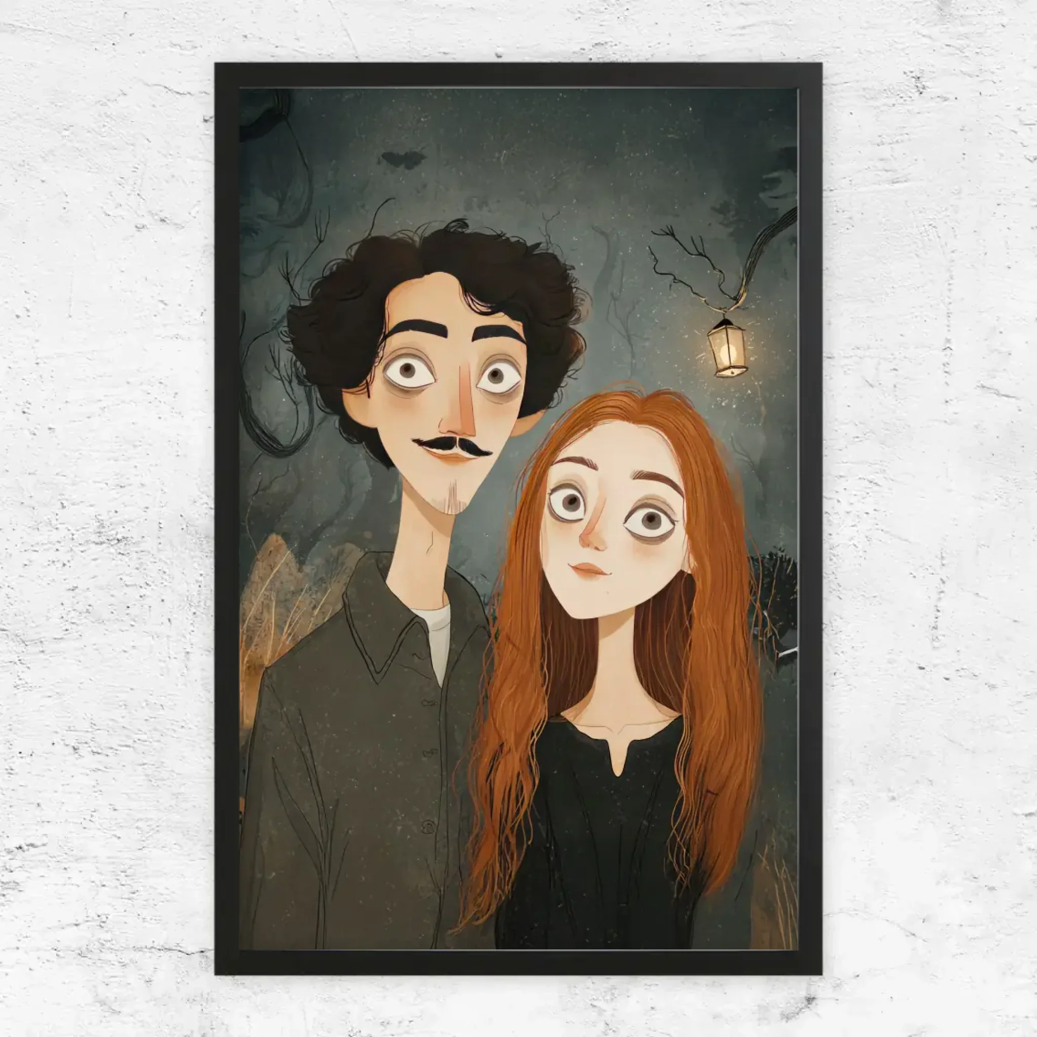 Poster personnalisé – Portrait de couple gothique - Image 6