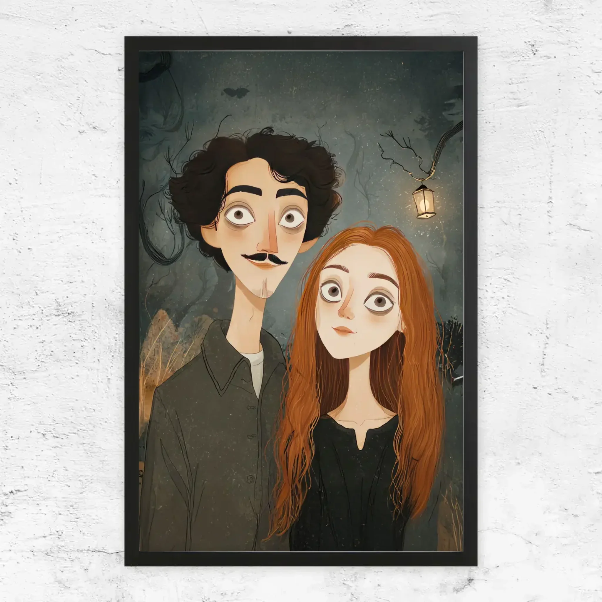 Poster personnalisé – Portrait de couple gothique - Image 7