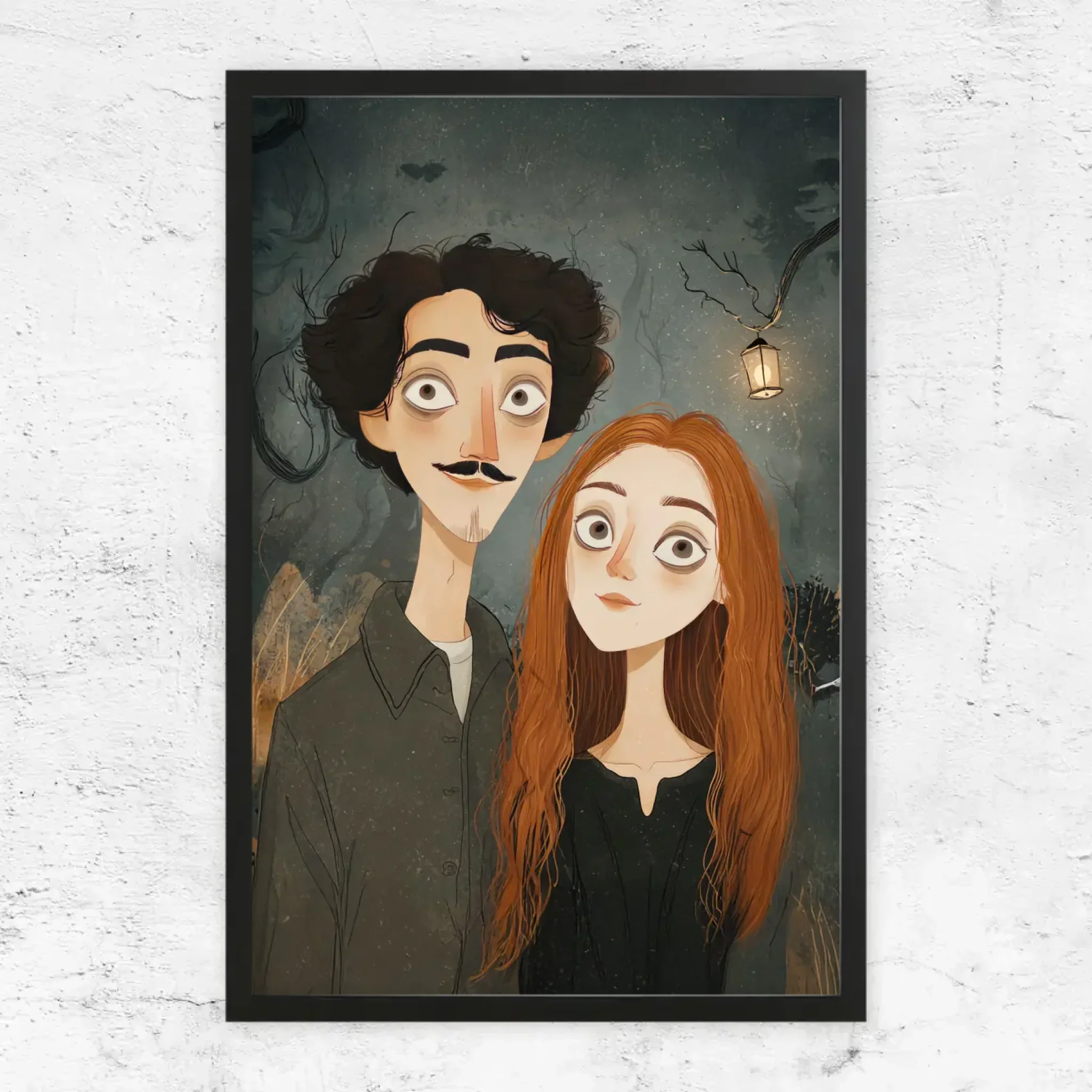Poster personnalisé – Portrait de couple gothique - Image 8