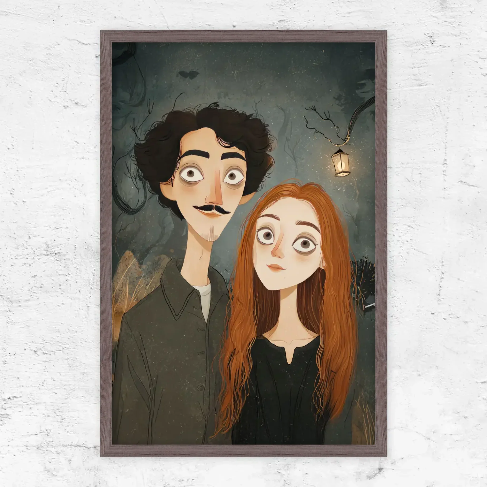 Poster personnalisé – Portrait de couple gothique - Image 9
