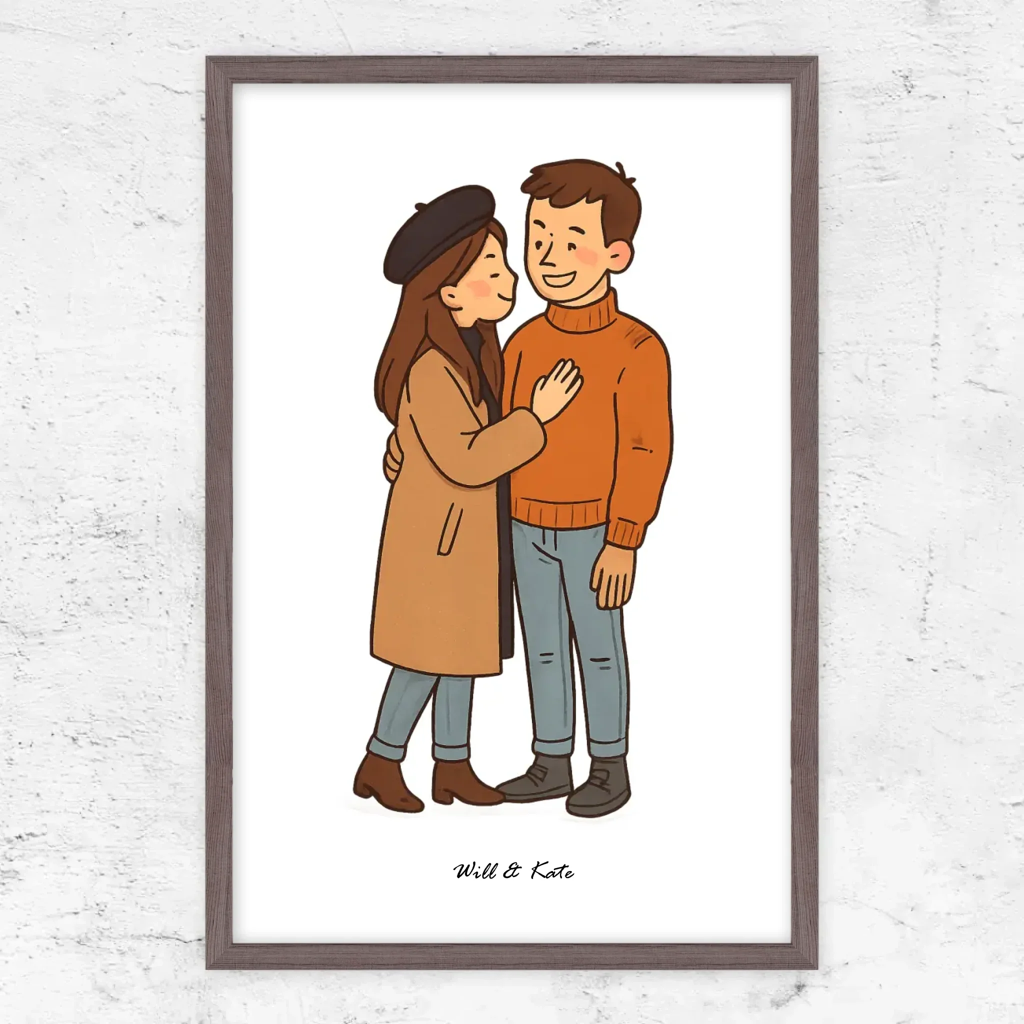 Poster personnalisé – Portrait de couple personnalisé - Image 10