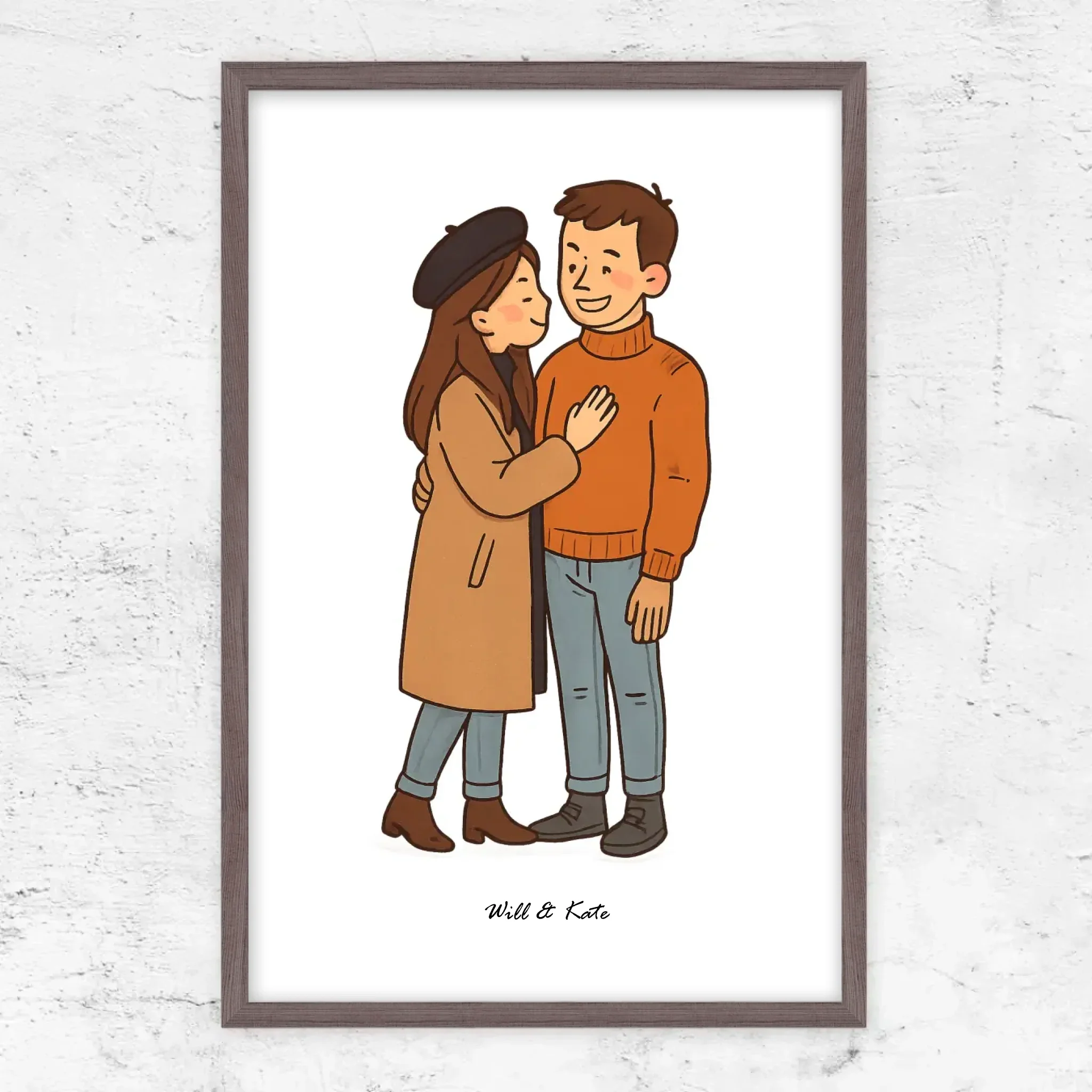 Poster personnalisé – Portrait de couple personnalisé - Image 11