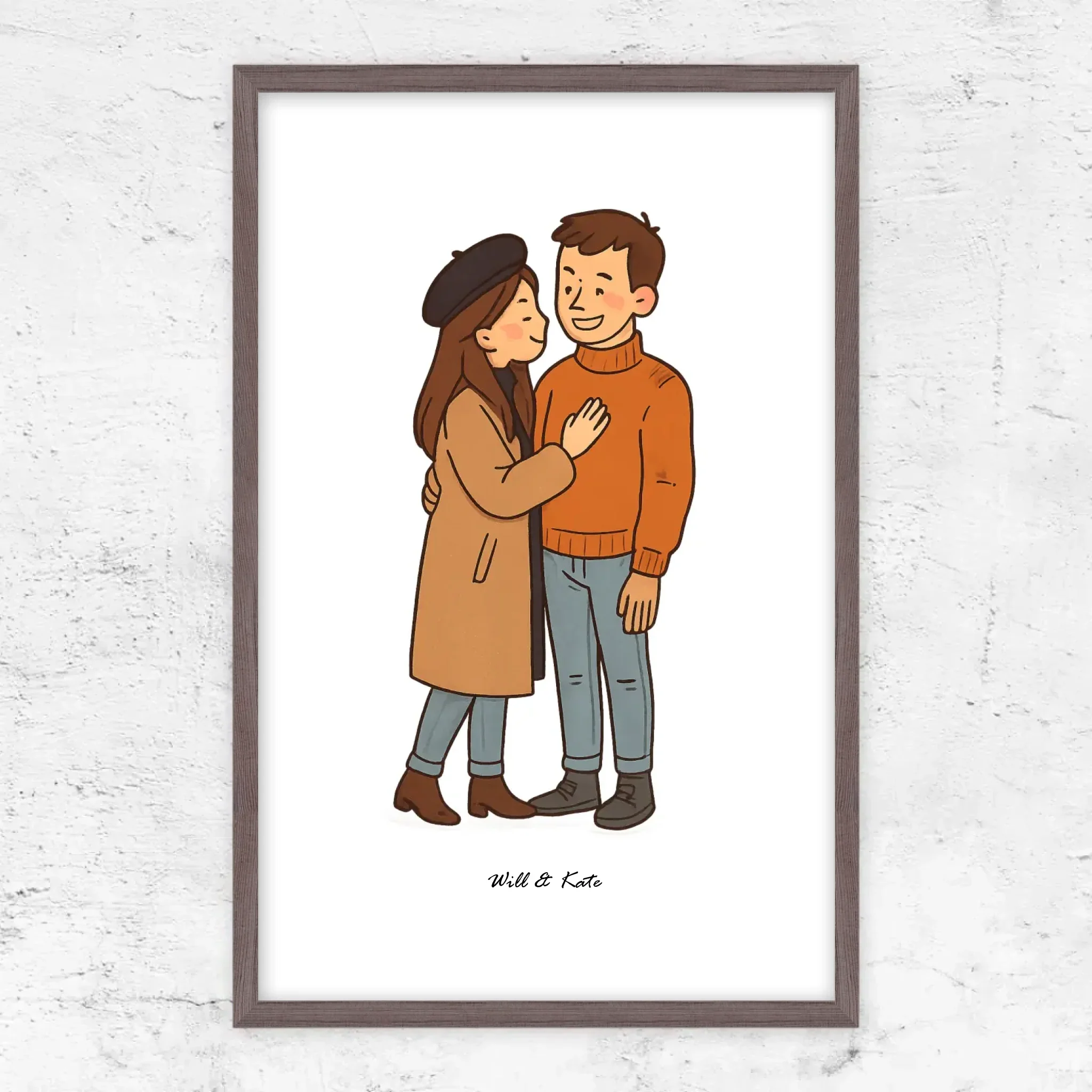 Poster personnalisé – Portrait de couple personnalisé - Image 12