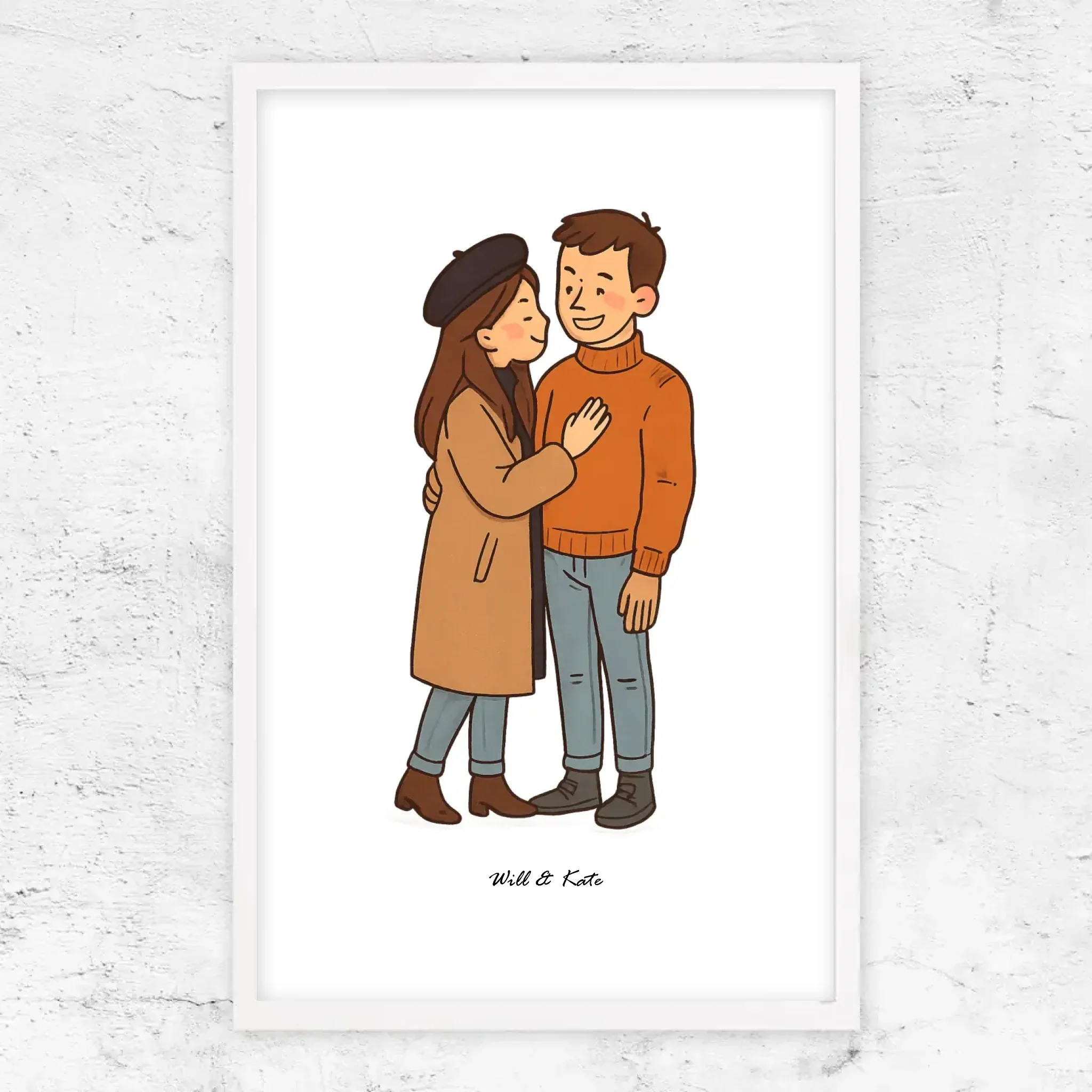 Poster personnalisé – Portrait de couple personnalisé - Image 13