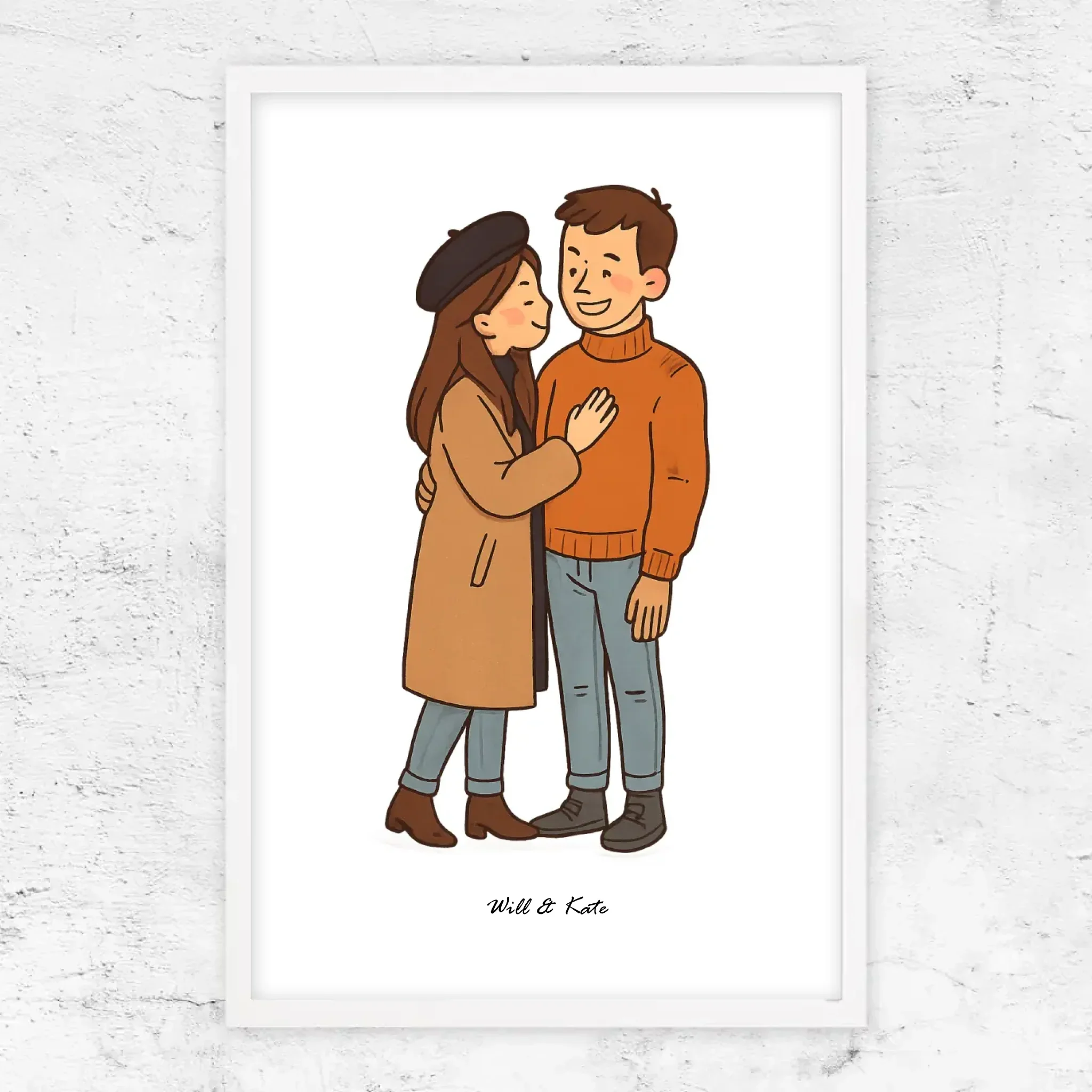 Poster personnalisé – Portrait de couple personnalisé - Image 14