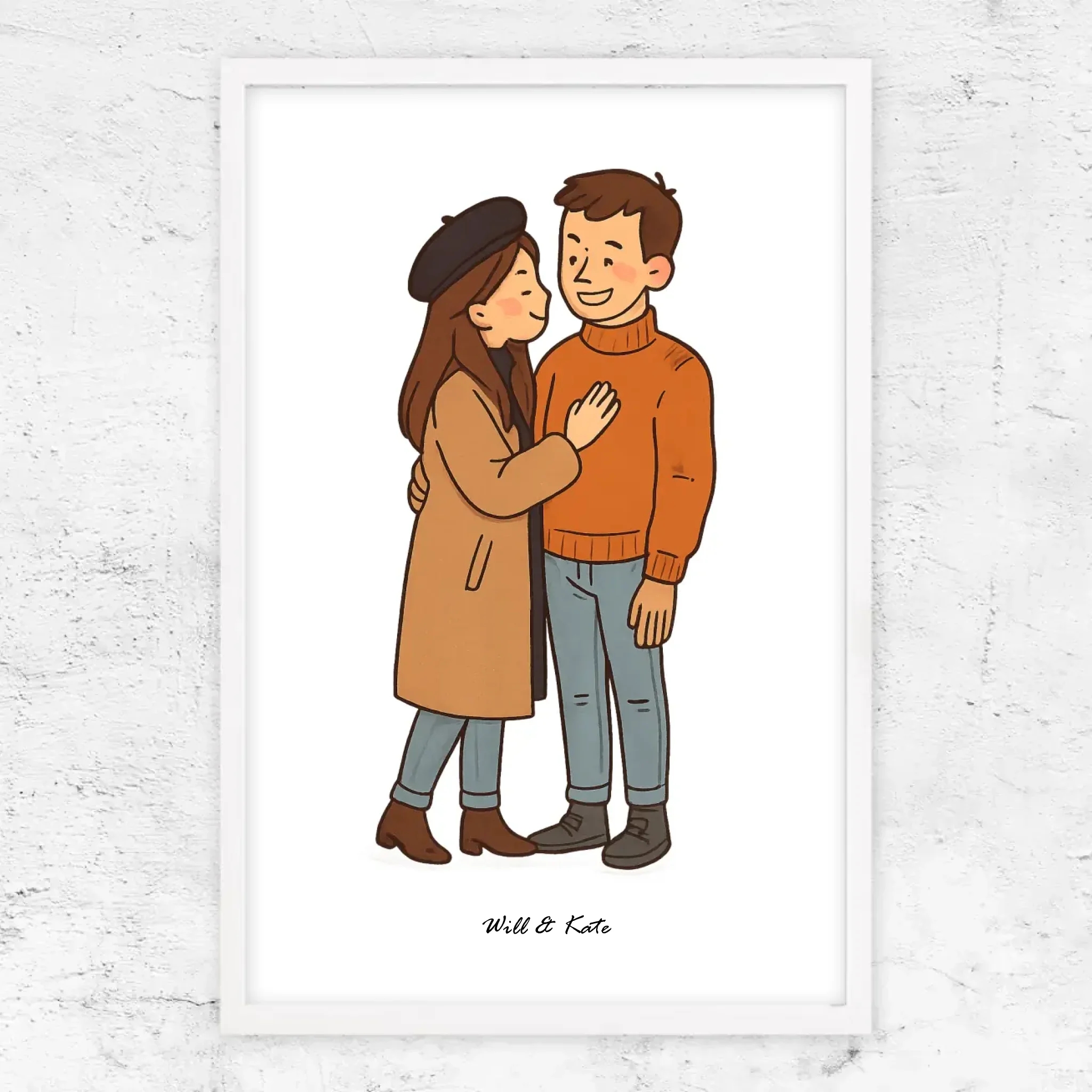 Poster personnalisé – Portrait de couple personnalisé - Image 15