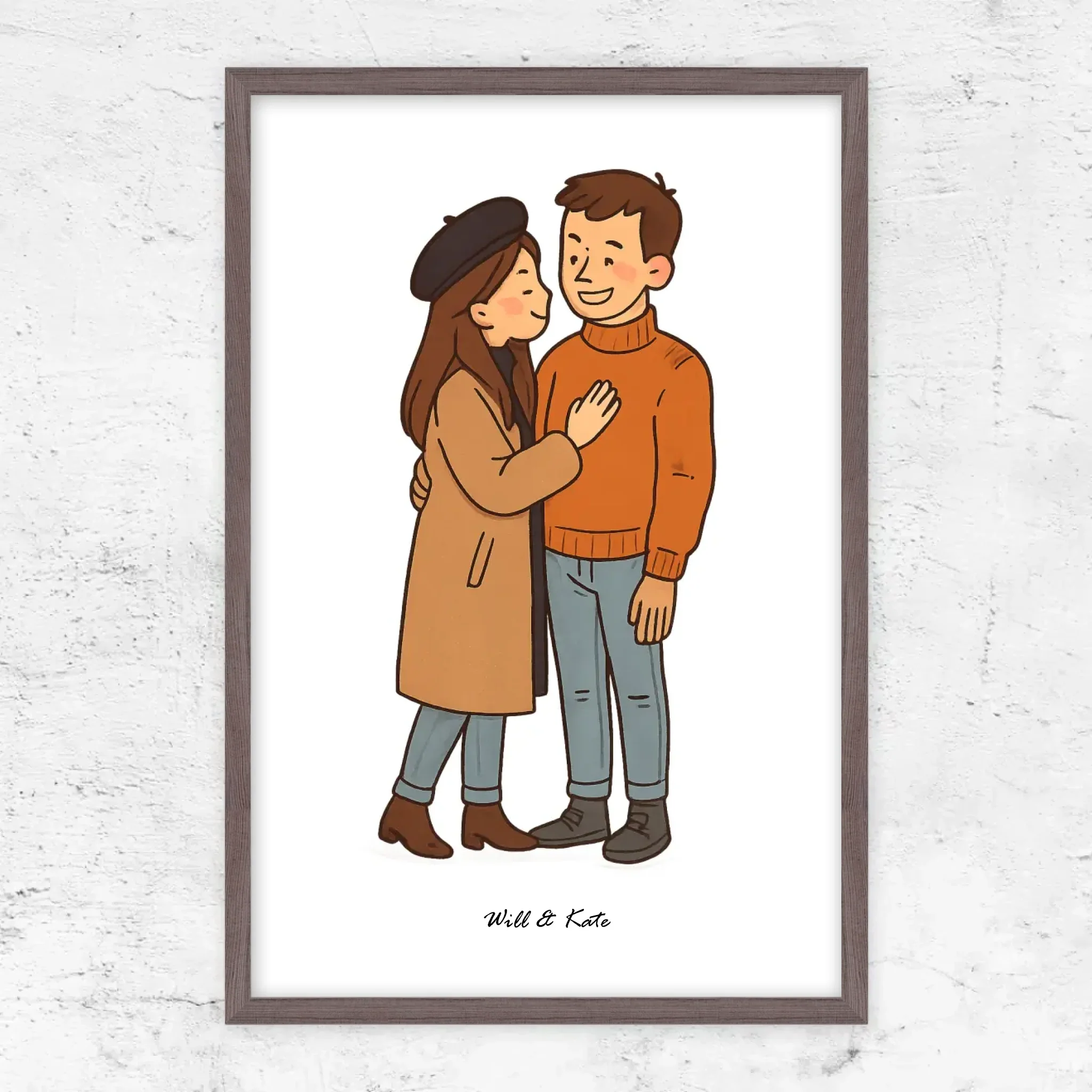 Poster personnalisé – Portrait de couple personnalisé - Image 9
