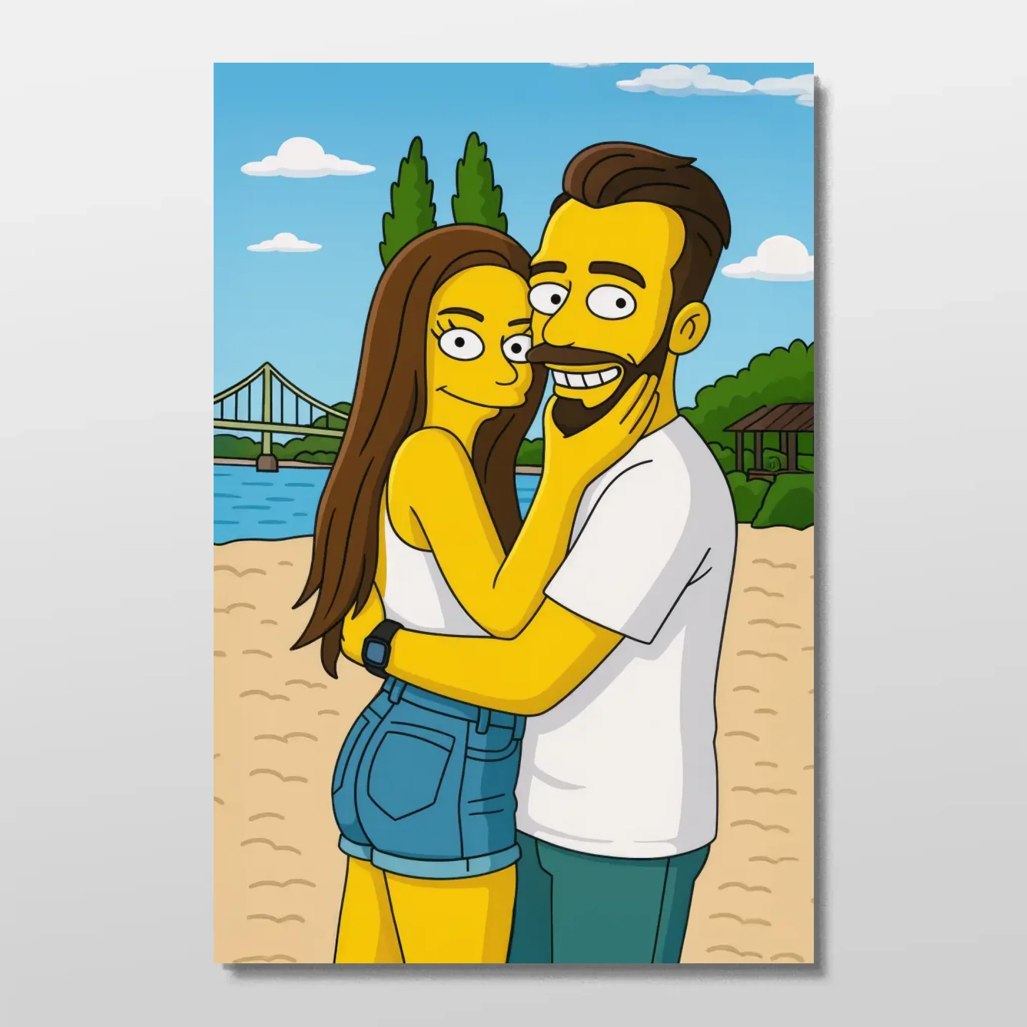 Poster personnalisé – Style cartoon jaune