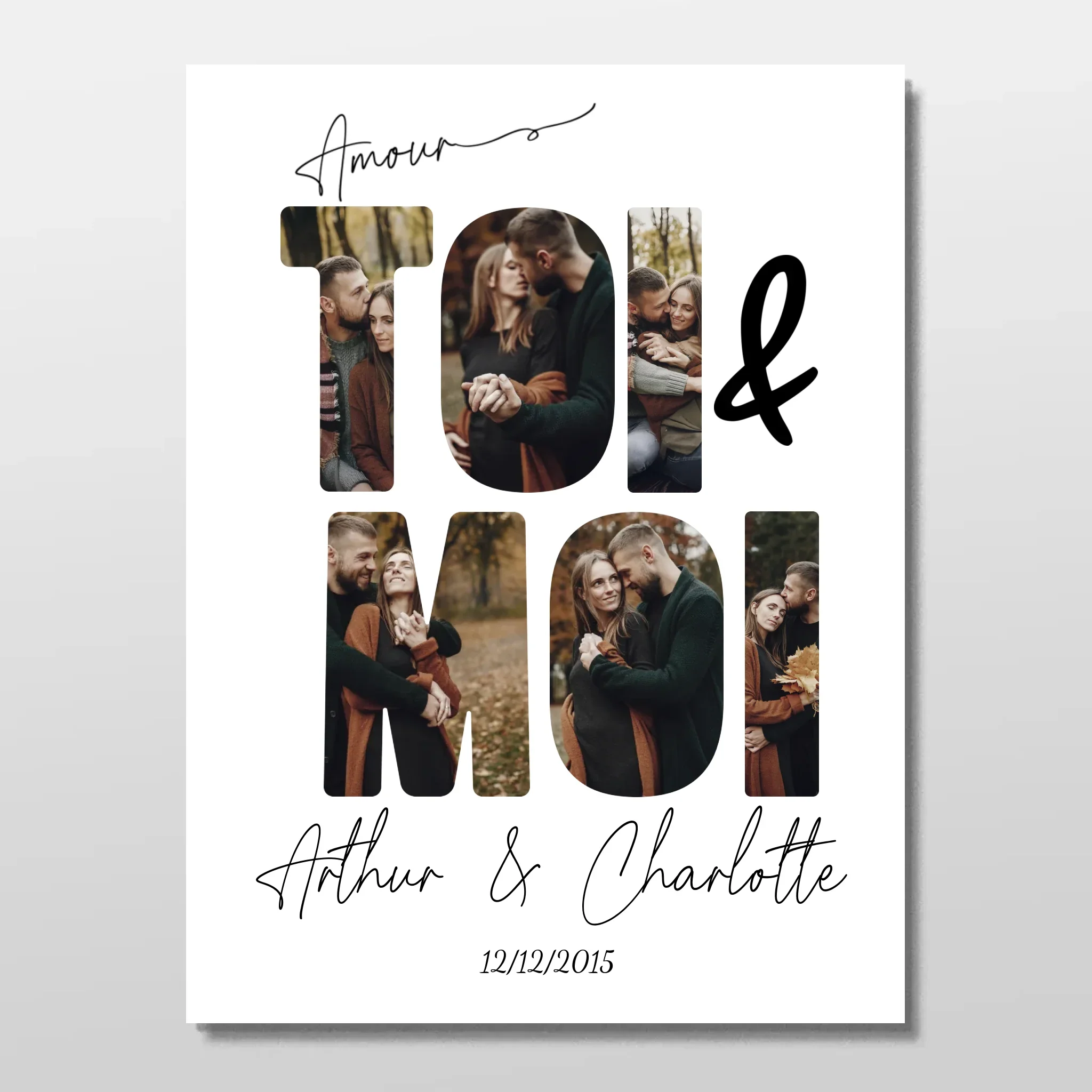 Poster personnalisé “Toi et moi” - Image 3