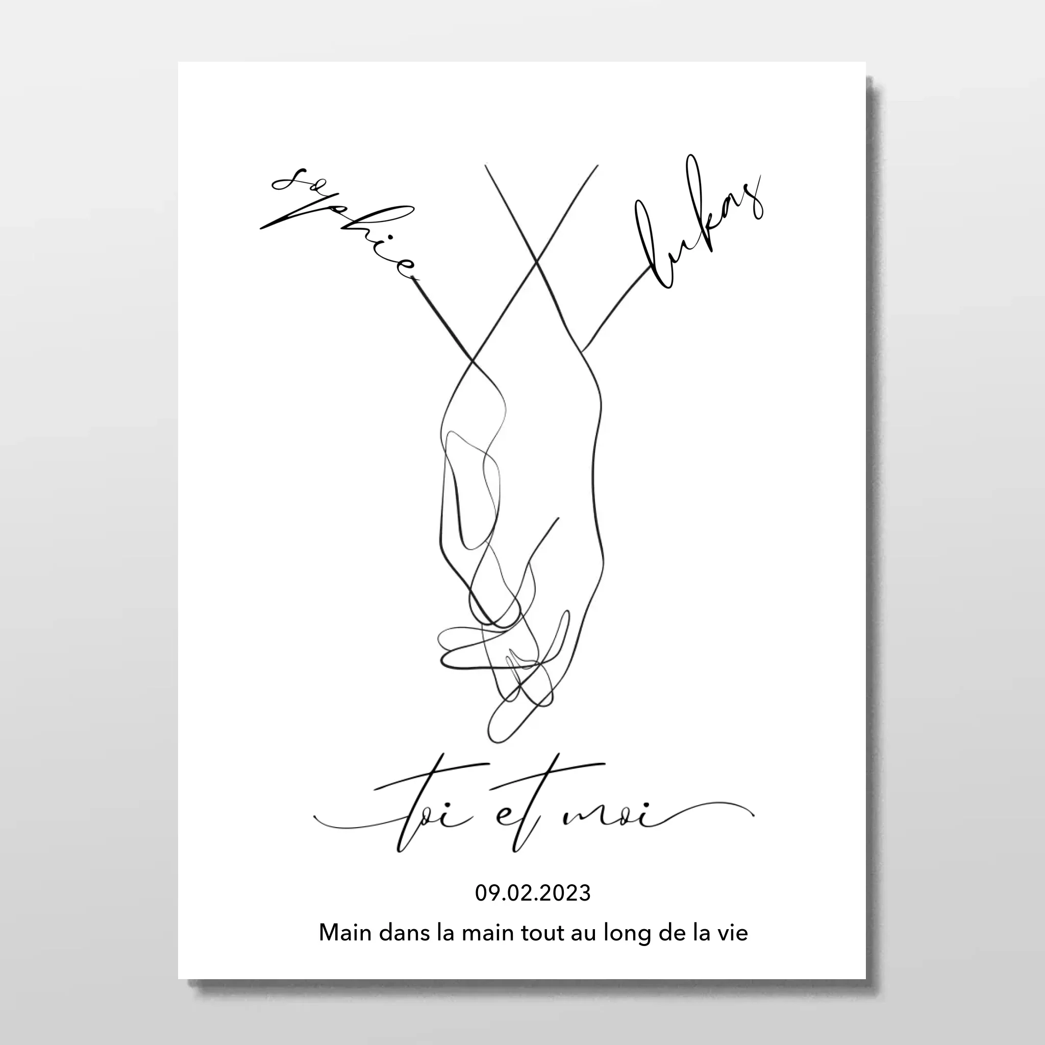 Poster personnalisé “Toi et moi” - Image 3