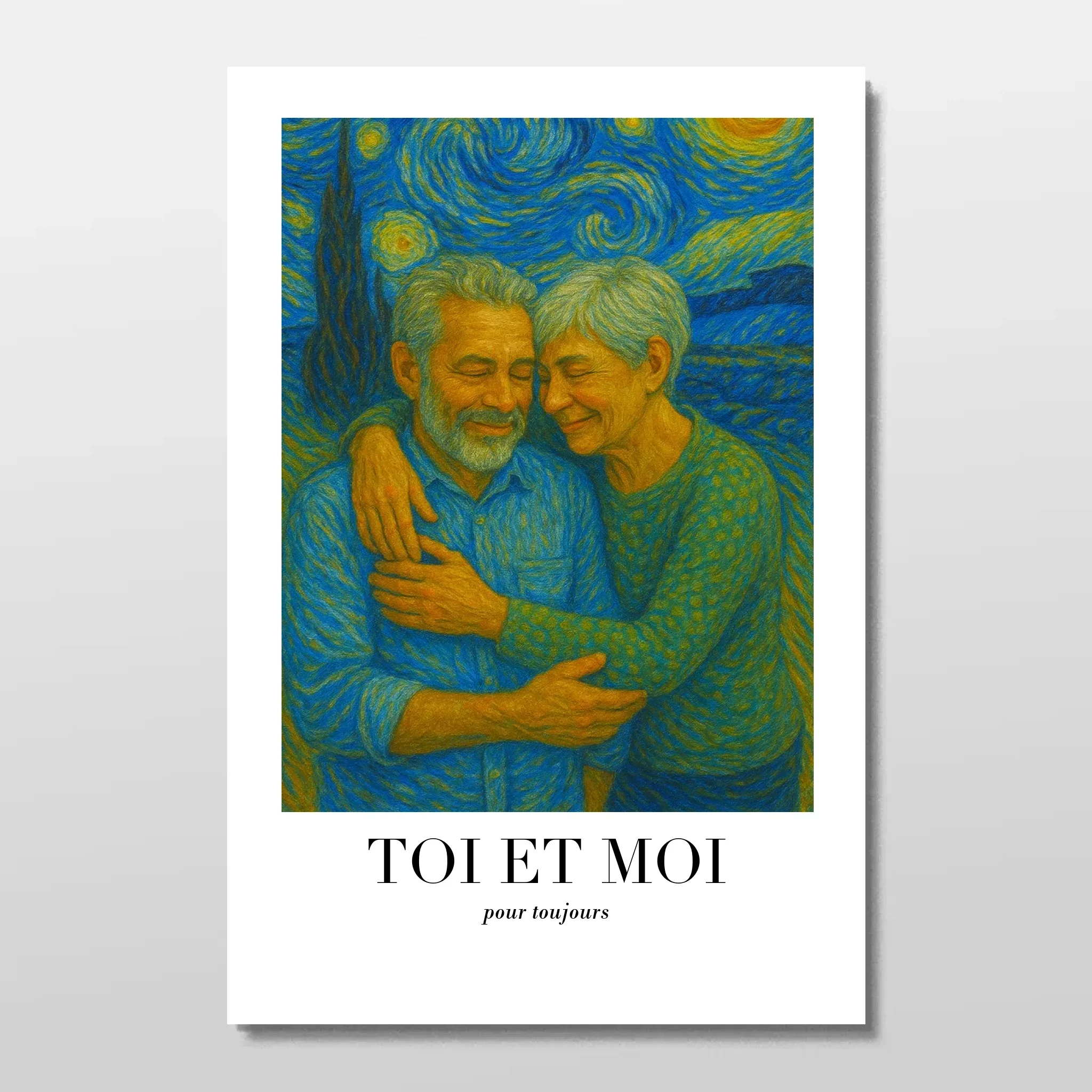Poster personnalisé – Toi et moi en art de Van Gogh, on gère ça