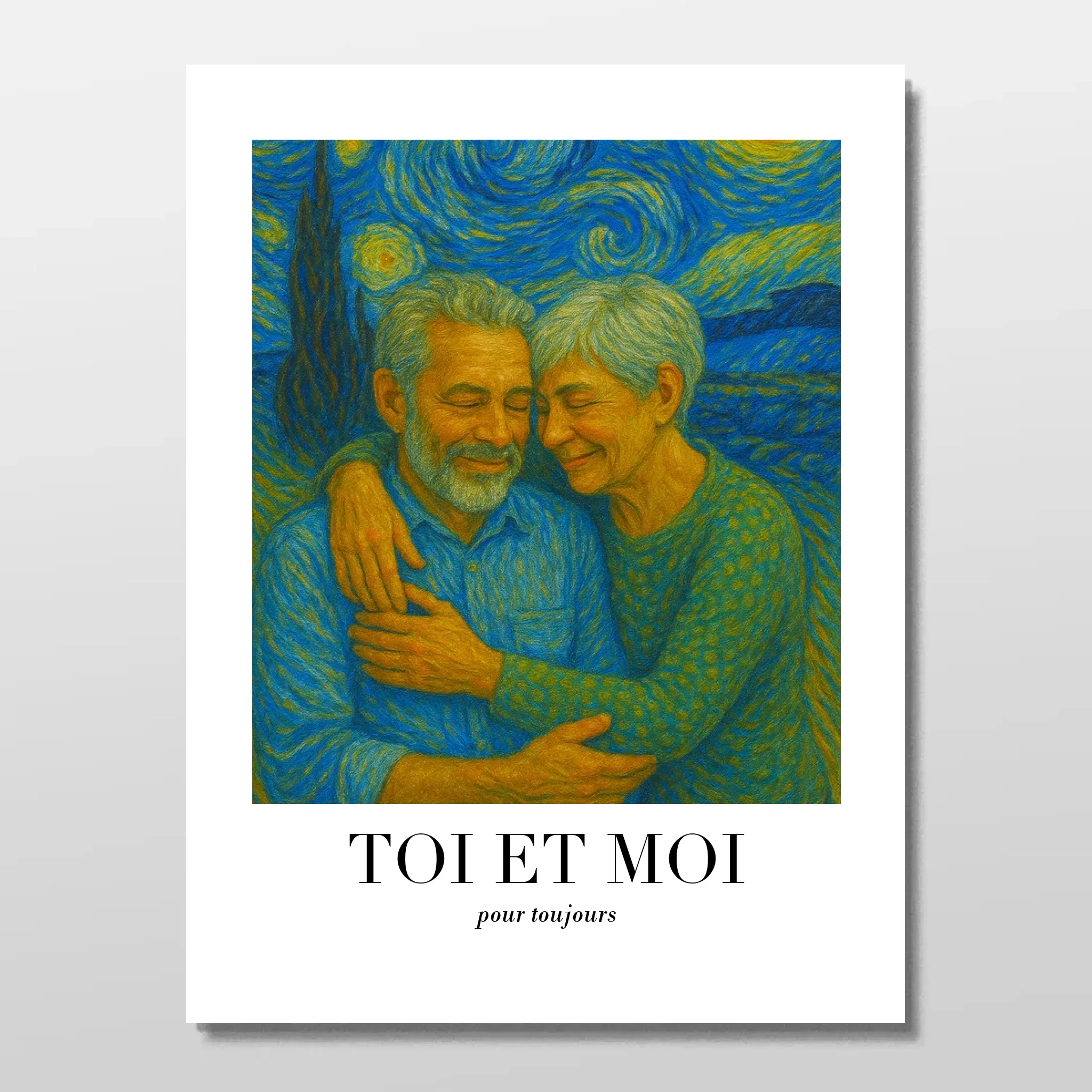 Poster personnalisé – Toi et moi en art de Van Gogh, on gère ça - Image 3