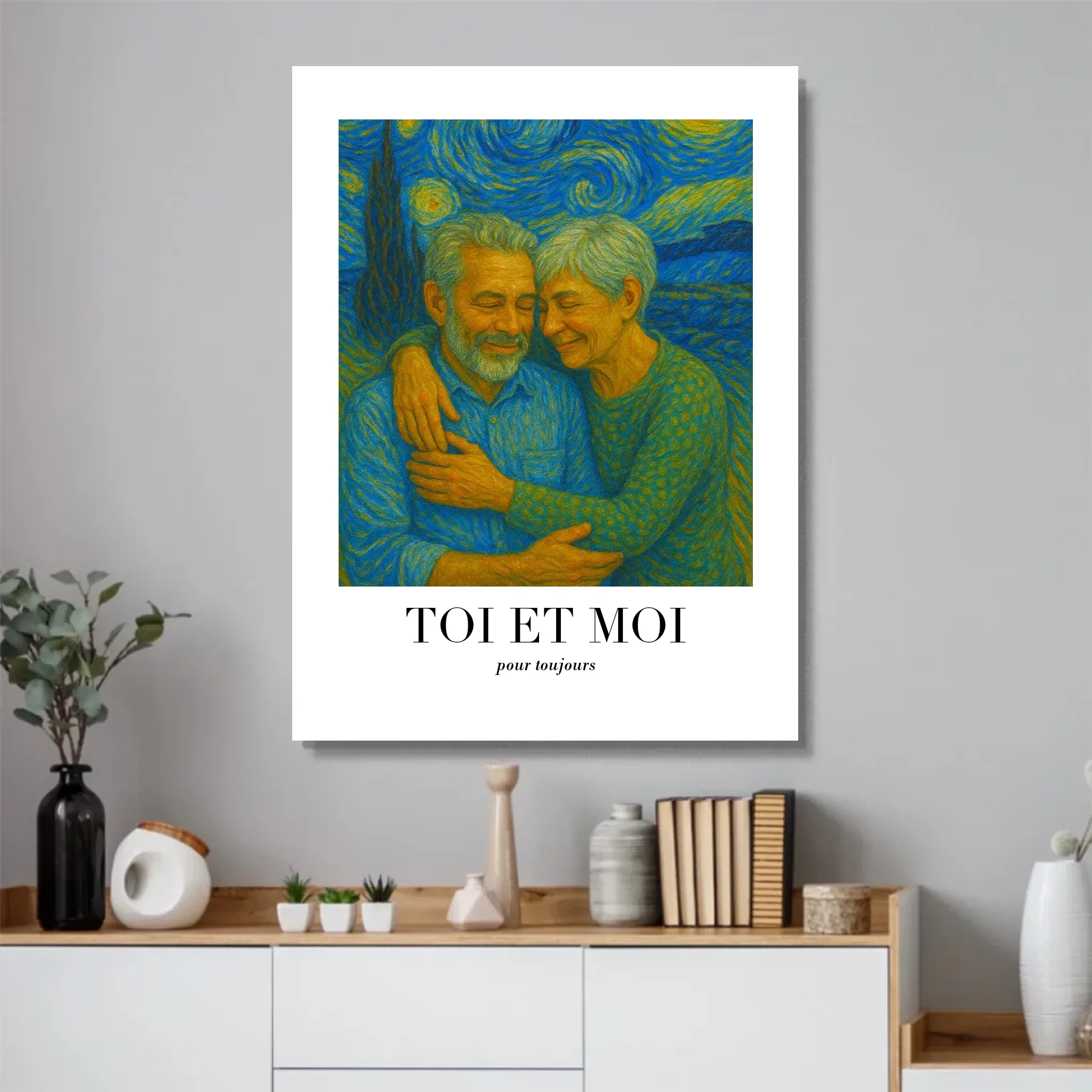 Poster personnalisé – Toi et moi en art de Van Gogh, on gère ça - Image 4