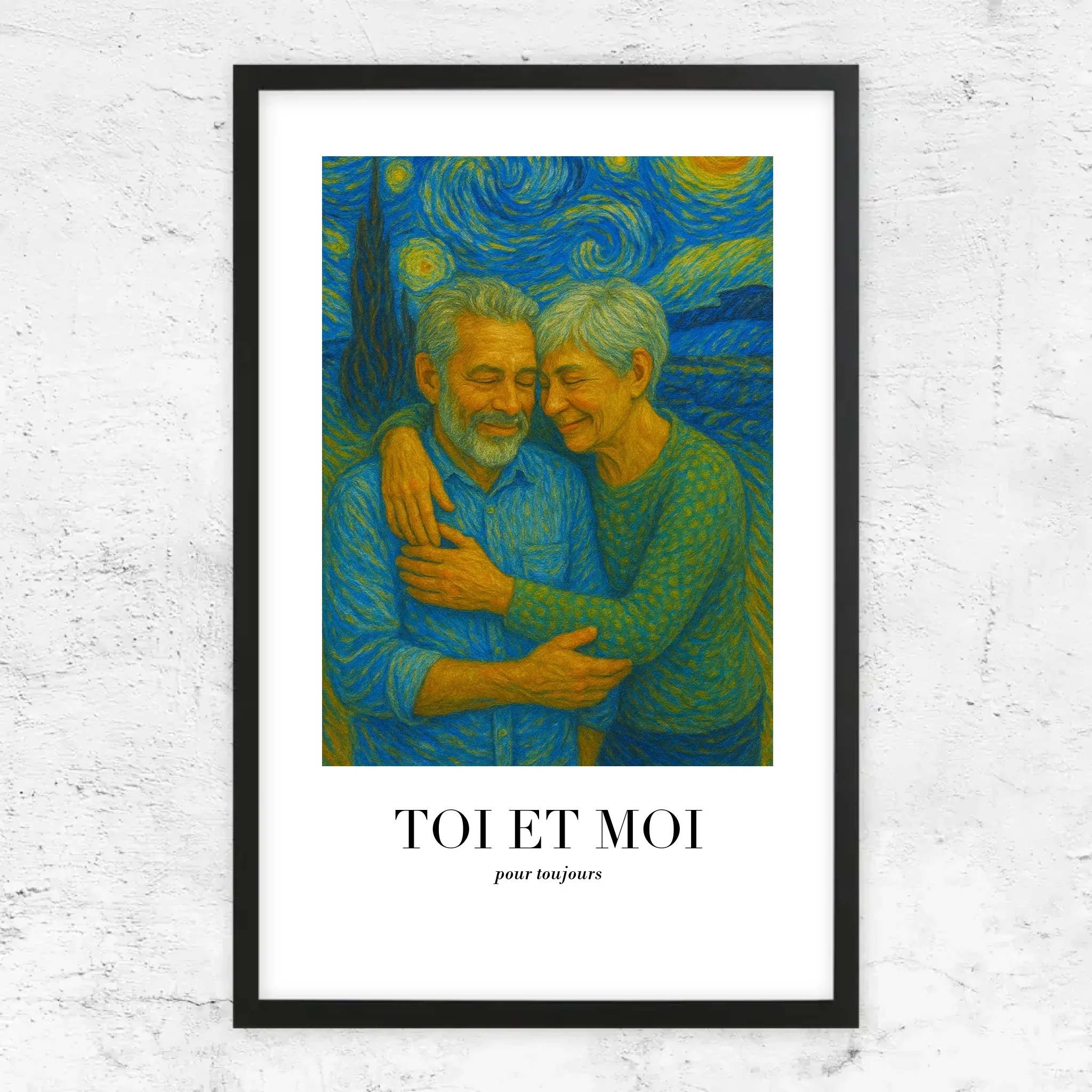 Poster personnalisé – Toi et moi en art de Van Gogh, on gère ça - Image 5