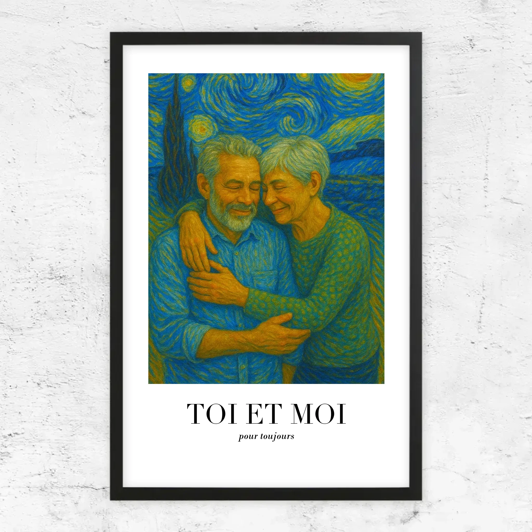 Poster personnalisé – Toi et moi en art de Van Gogh, on gère ça - Image 6