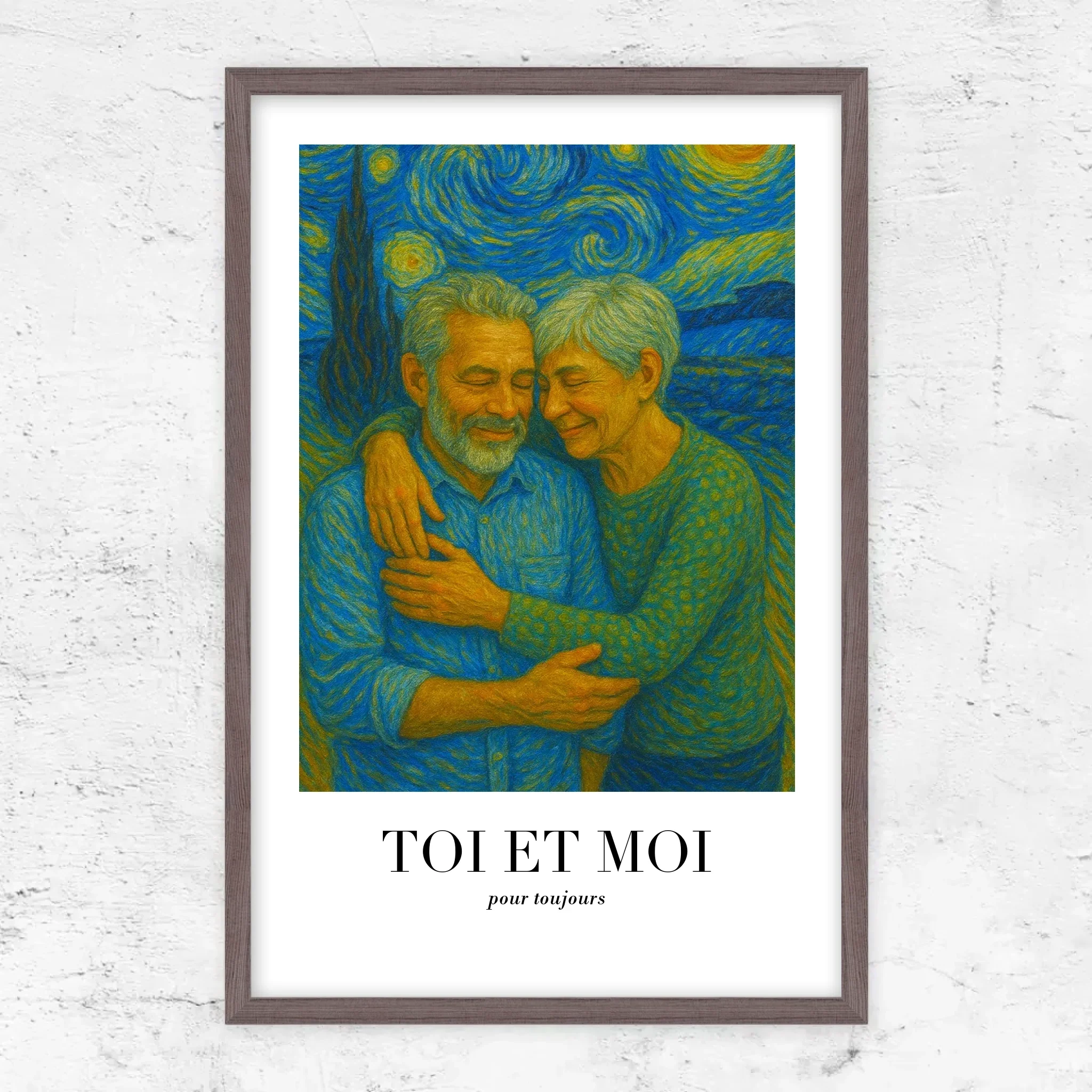 Poster personnalisé – Toi et moi en art de Van Gogh, on gère ça - Image 9