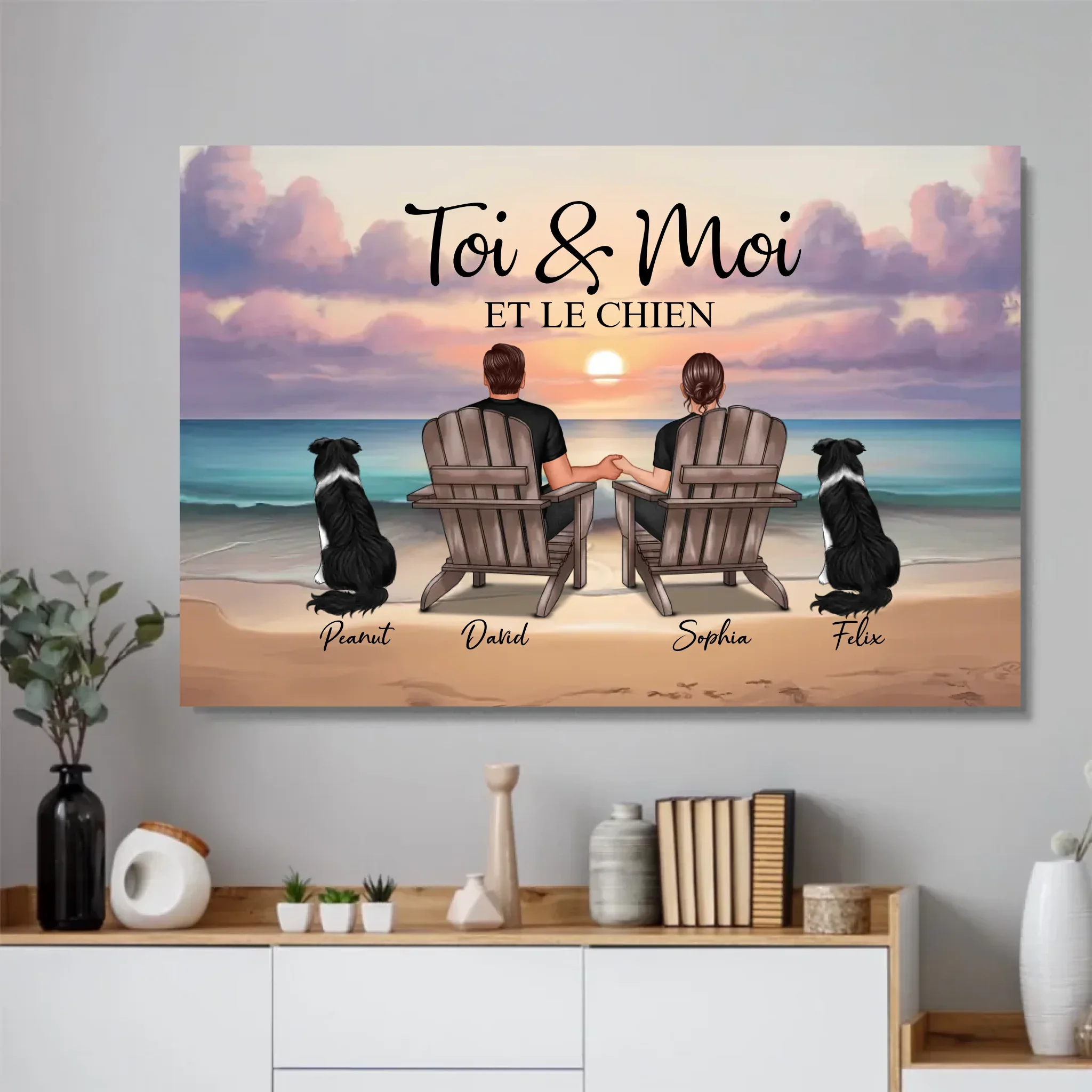Poster personnalisé “Toi et moi et notre animal de compagnie” - Image 3
